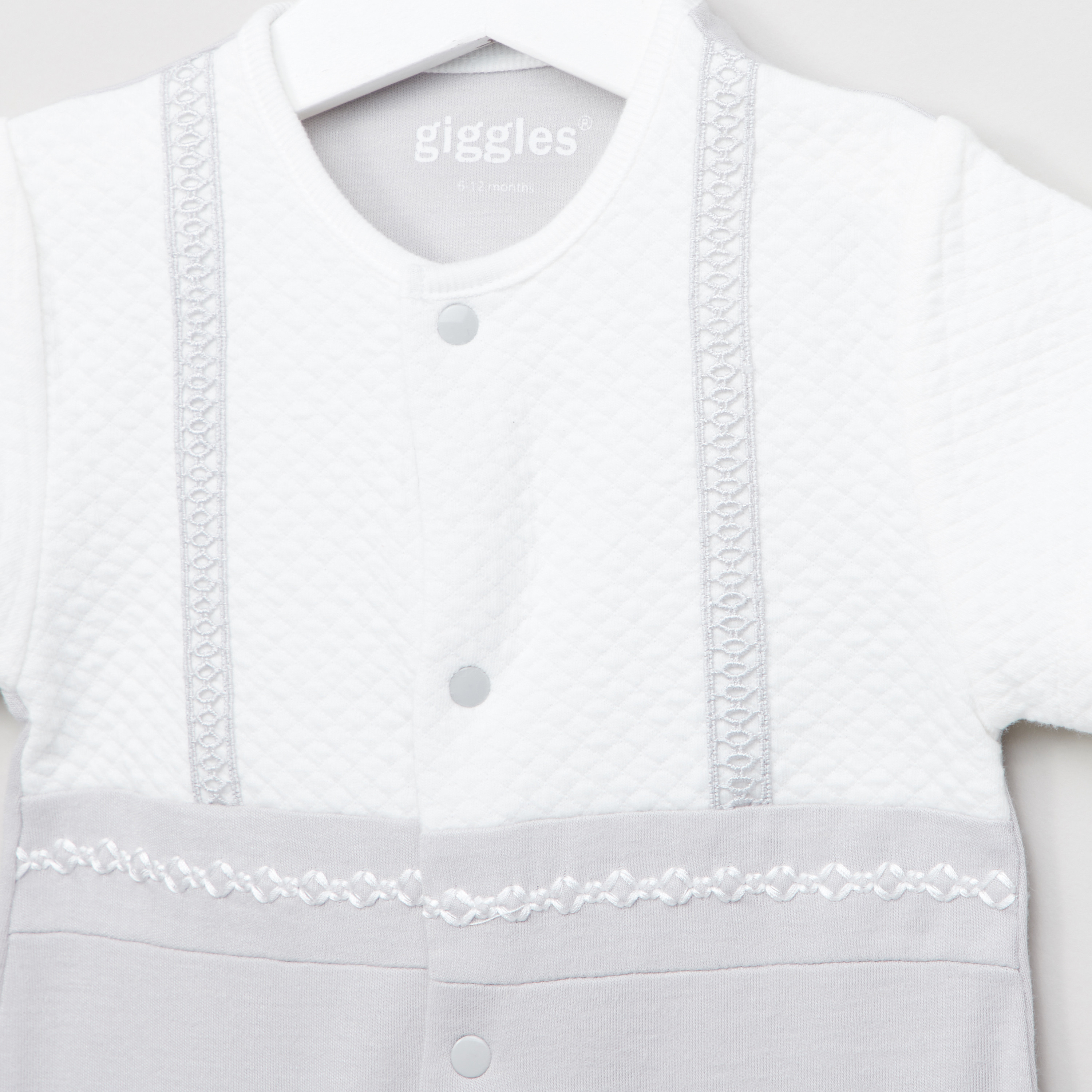 رومبر مطرز بأكمام قصيرة من جيجلز-baby-girls-clothing-rompers-image-2
