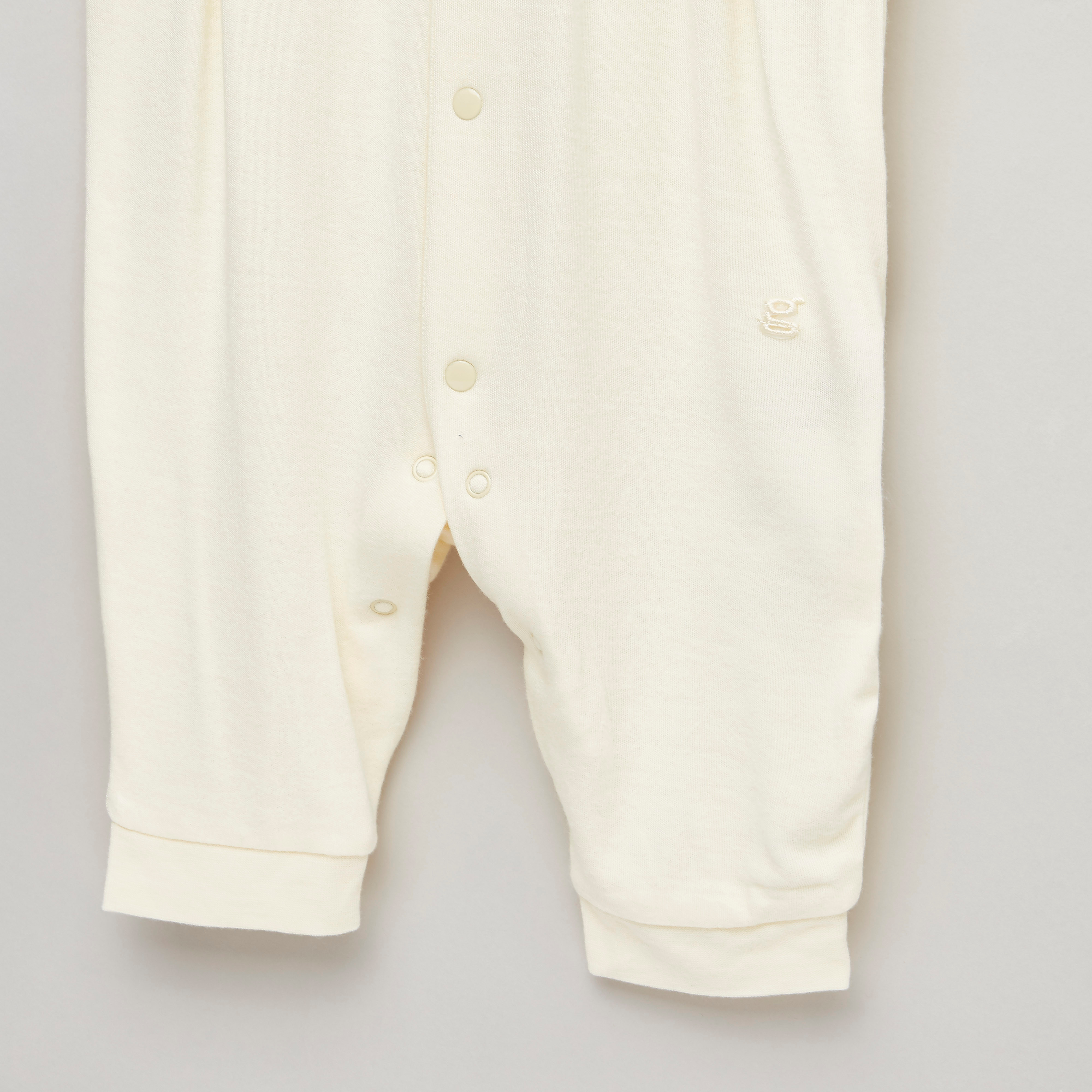 Giggles Embroidered Sleepsuit with Long Sleeves and Button Closure-baby-girls-clothing-nightwear-sleepsuits-image-3