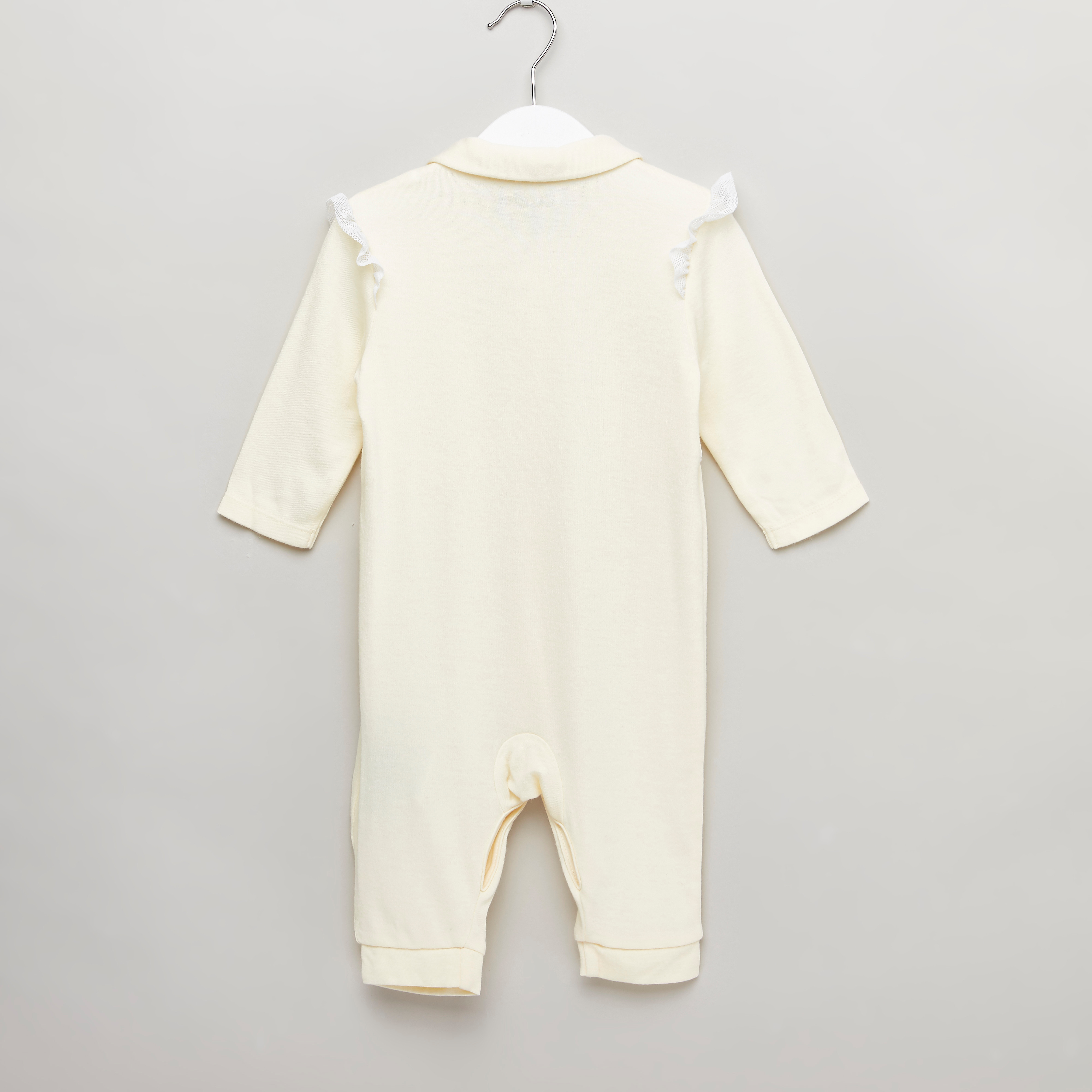 Giggles Embroidered Sleepsuit with Long Sleeves and Button Closure-baby-girls-clothing-nightwear-sleepsuits-image-4
