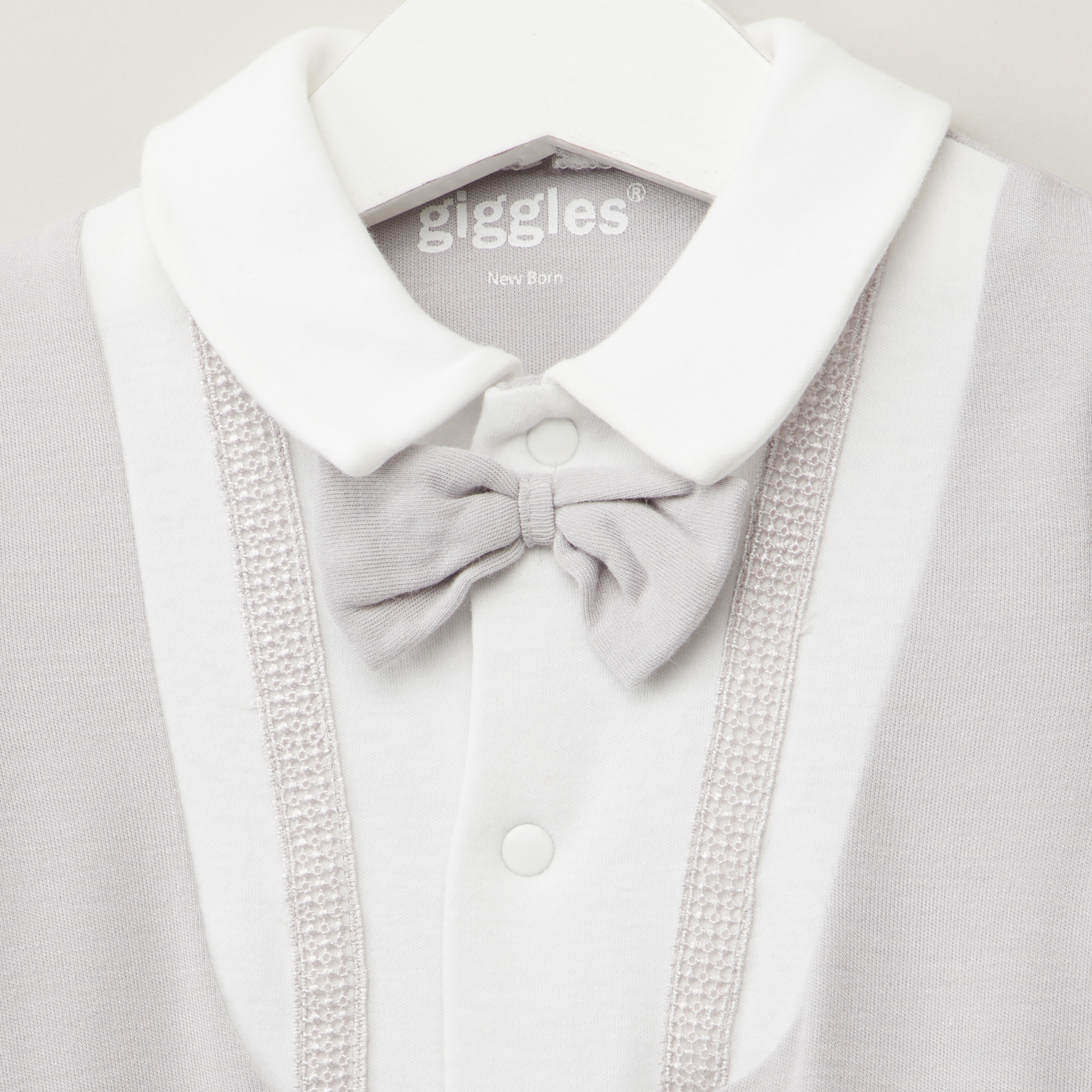 Giggles Textured Closed Feet Sleepsuit with Long Sleeves-baby-boys-clothing-nightwear-sleepsuits-image-2