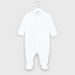 Giggles Solid Closed Feet Sleepsuit with Long Sleeves and Bow Applique-Sleepsuits-thumbnail-0