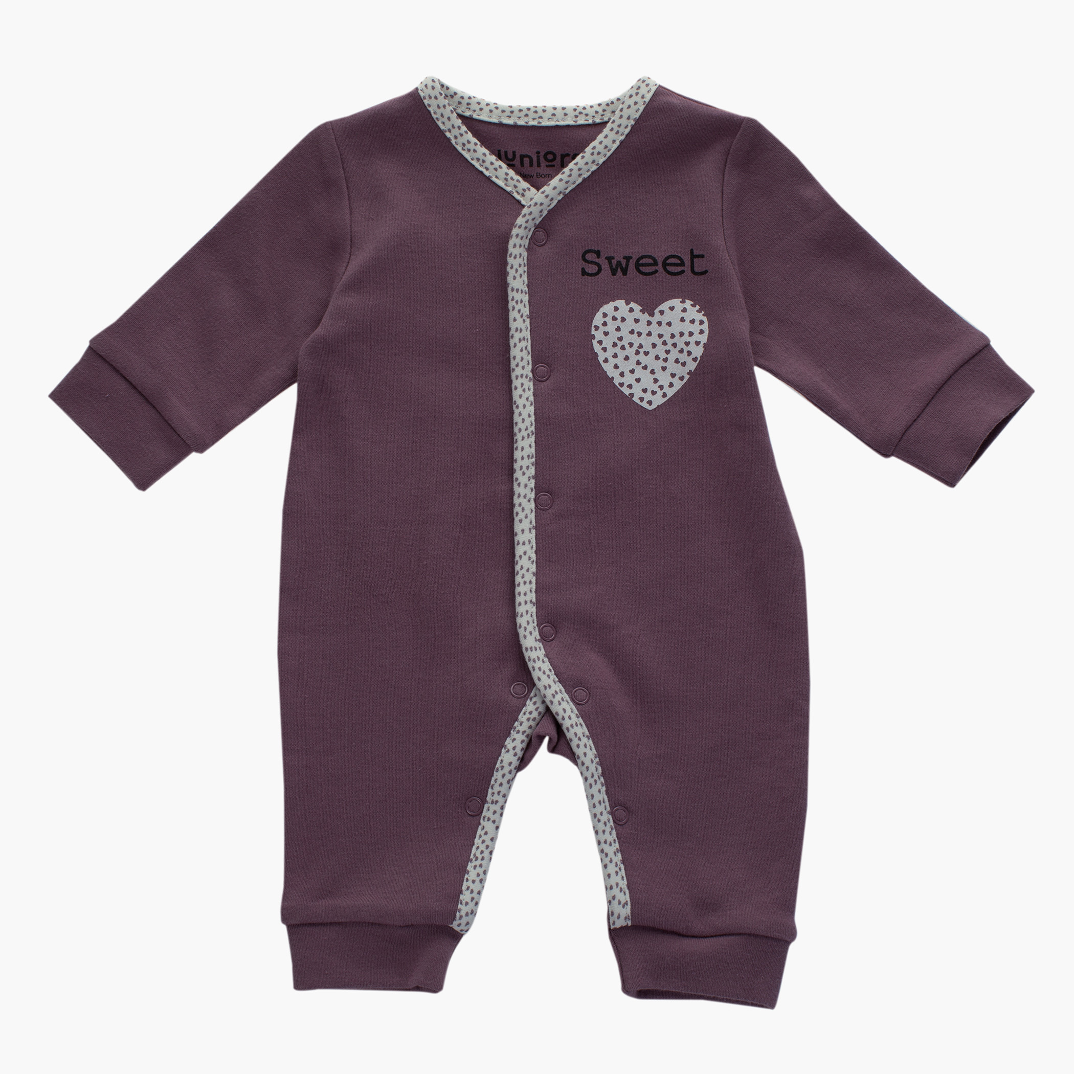 Juniors Printed Sleepsuit with Long Sleeves-baby-girls-clothing-nightwear-sleepsuits-image-1