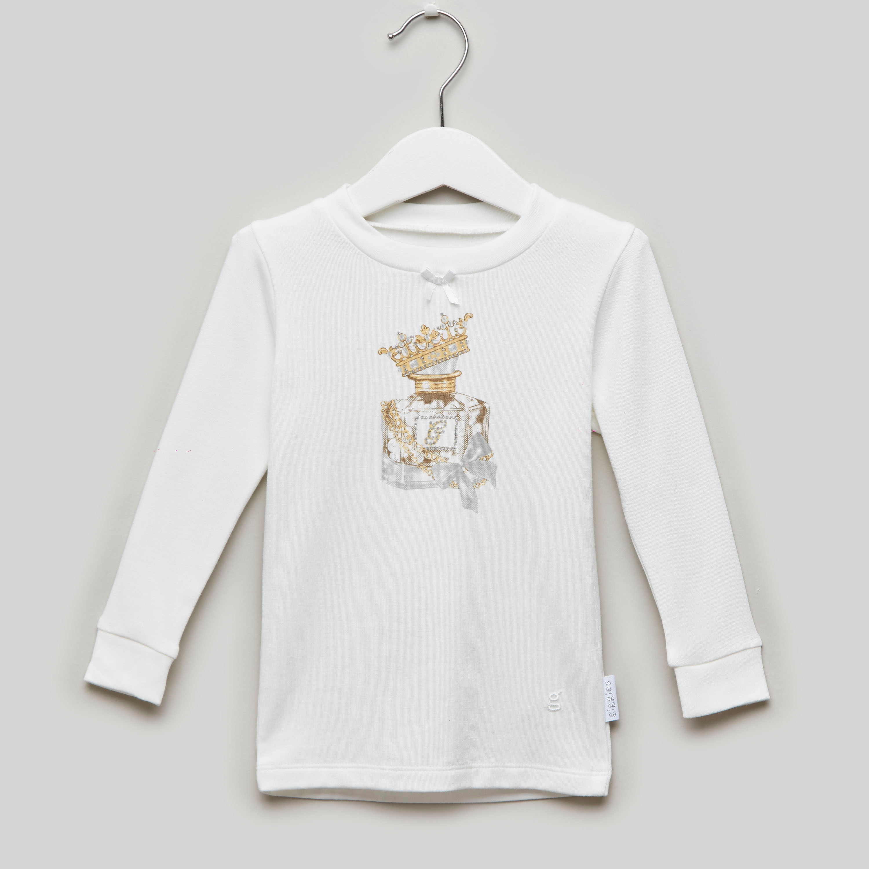 Giggles Graphic Print T-shirt and Full Length Pyjama Set-baby-boys-clothing-nightwear-pyjamasets-image-2