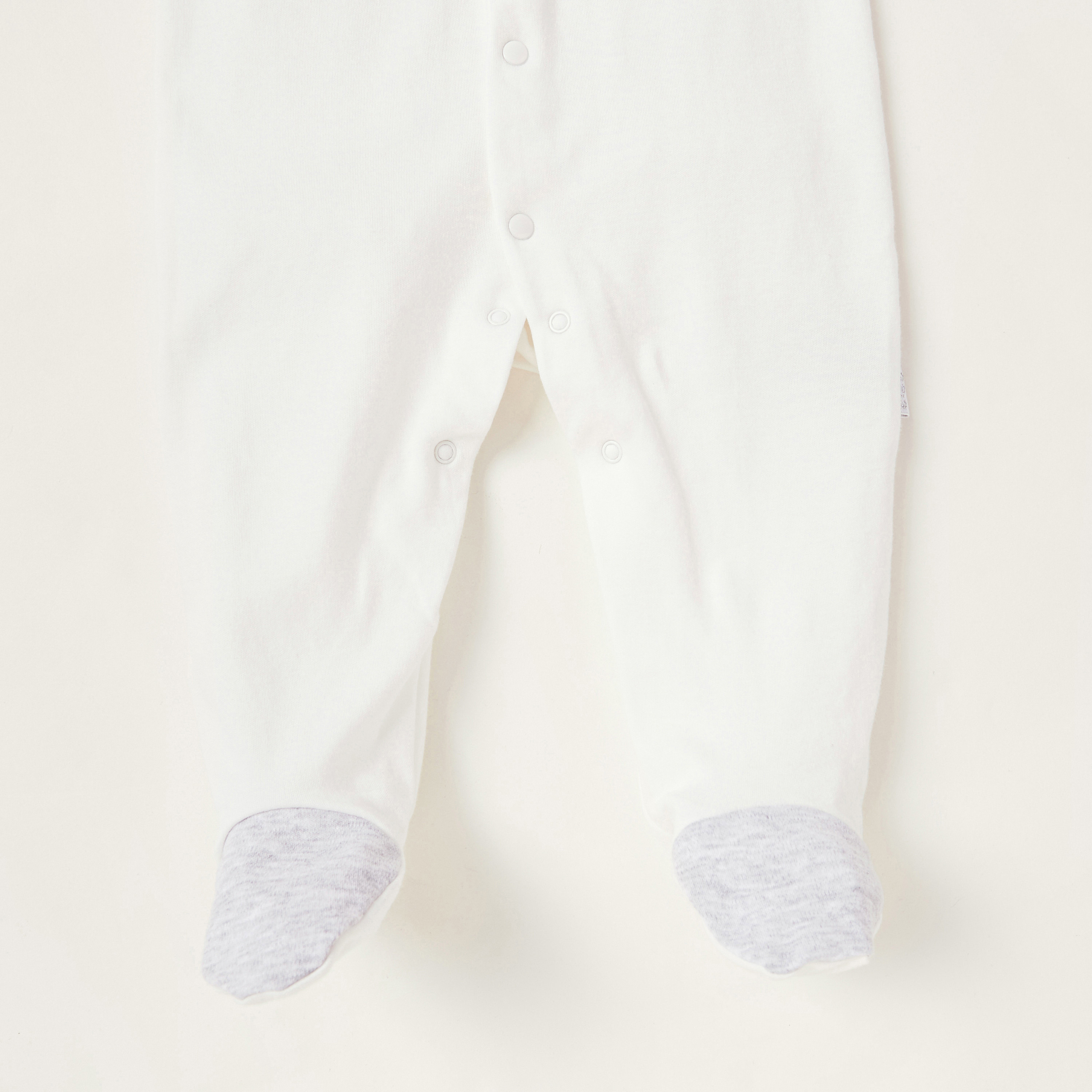 Giggles Solid Closed Feet Sleepsuit with Neck Tie and Long Sleeves-baby-boys-clothing-nightwear-sleepsuits-image-3