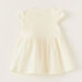 Giggles Textured Dress with Short Sleeves and Floral Accent-Dresses%2C Gowns and Frocks-thumbnail-3