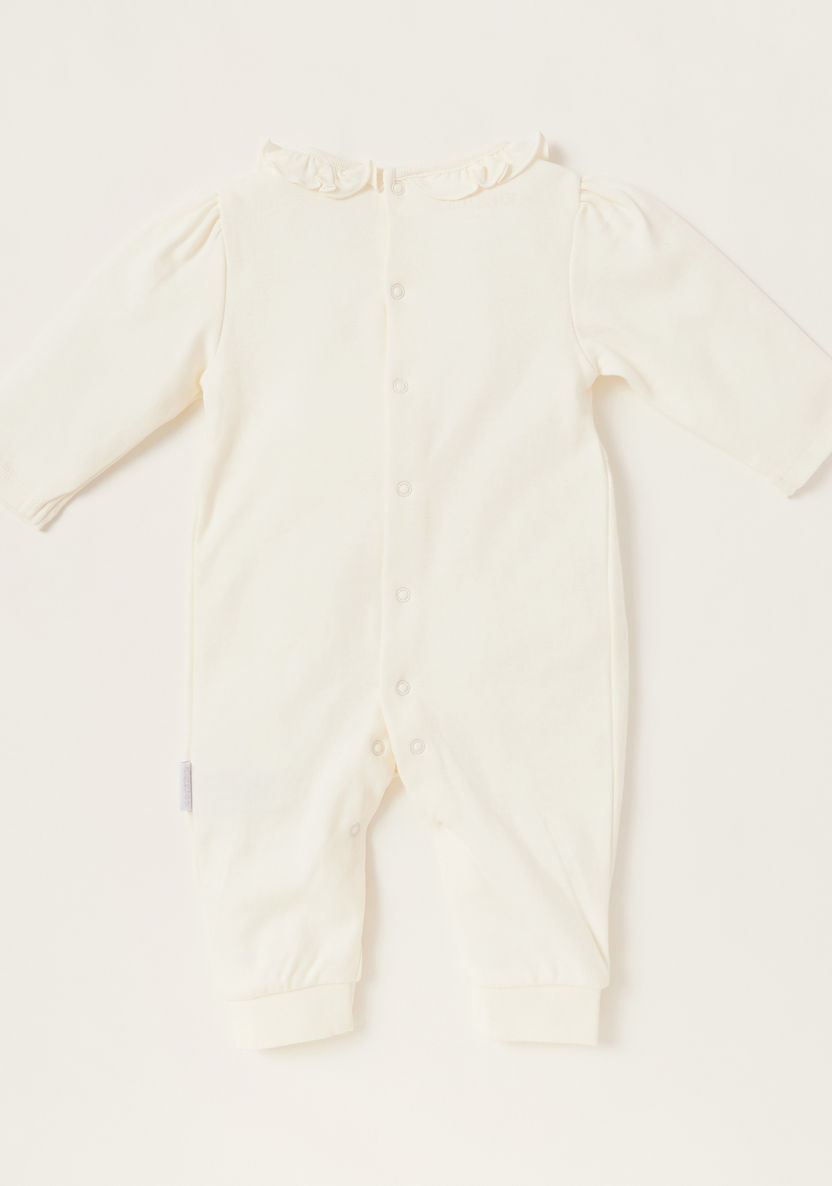 Giggles Round Neck Solid Sleepsuit with Long Sleeves-Sleepsuits-image-3