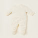 Giggles Panelled Closed Feet Sleepsuit with Bow Accent and Round Neck-Sleepsuits-thumbnail-3
