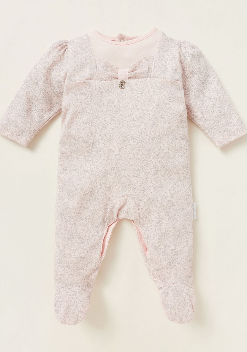 Giggles All-Over Print Closed Feet Sleepsuit with Long Sleeves-Sleepsuits-image-0