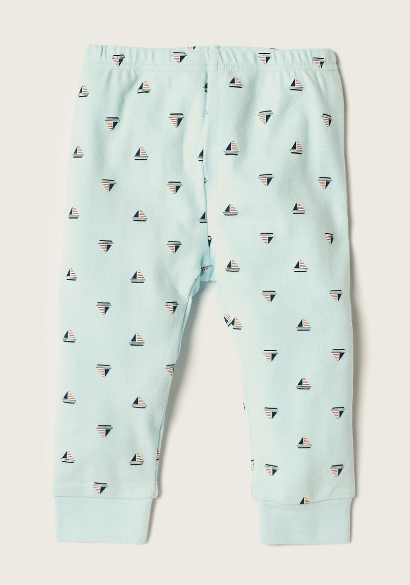 Giggles All Over Print Long Sleeves T-shirt and Pyjama Set-Pyjama Sets-image-2
