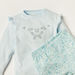 Giggles Floral Printed T-shirt with Ruffles and Pyjama Set-Pyjama Sets-thumbnail-3