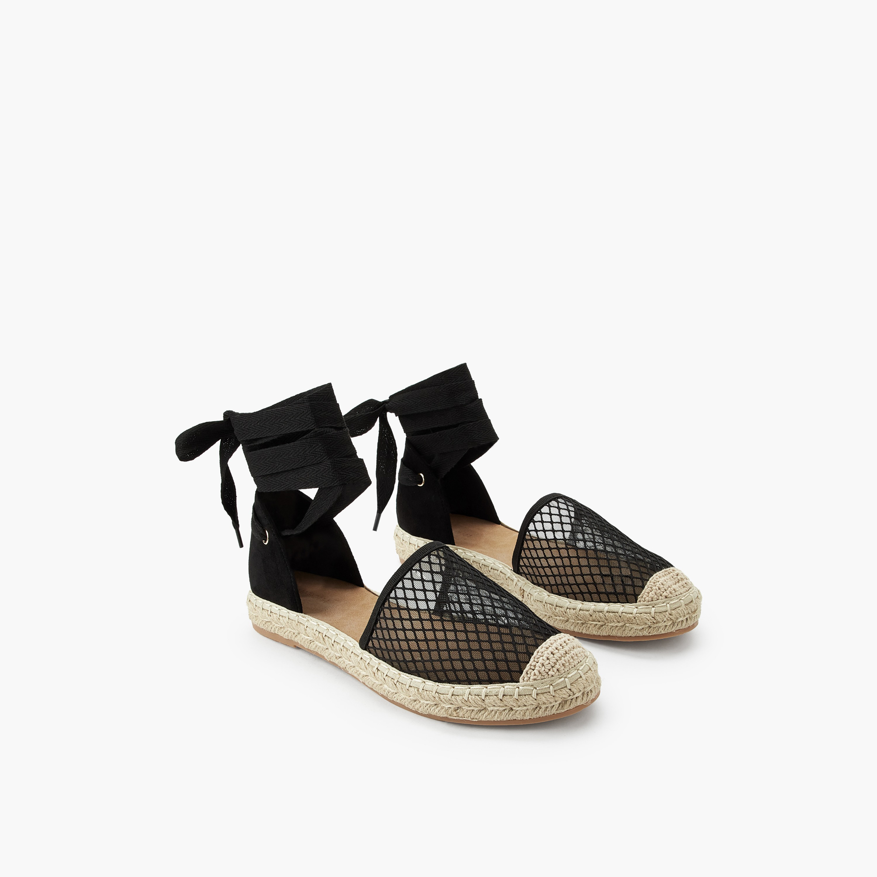 Peppermint Girls Mesh Ankle Strap Espadrille Shoes-women-shoes-flats-espadrilles-image-1