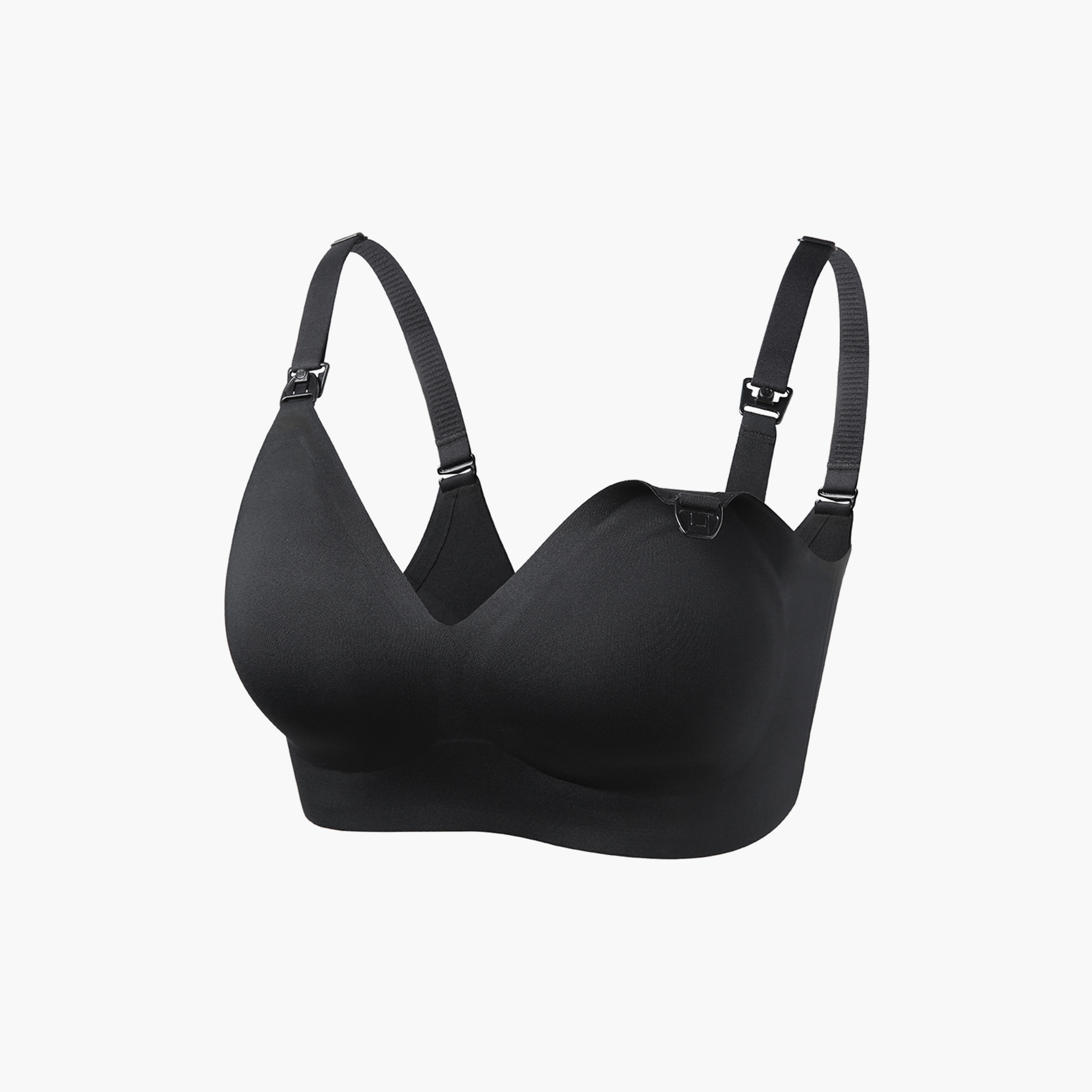 Momcozy Ultra Soft & Omni Maternity Nursing Bra - Black-baby-maternalcare-maternitywear-image-1