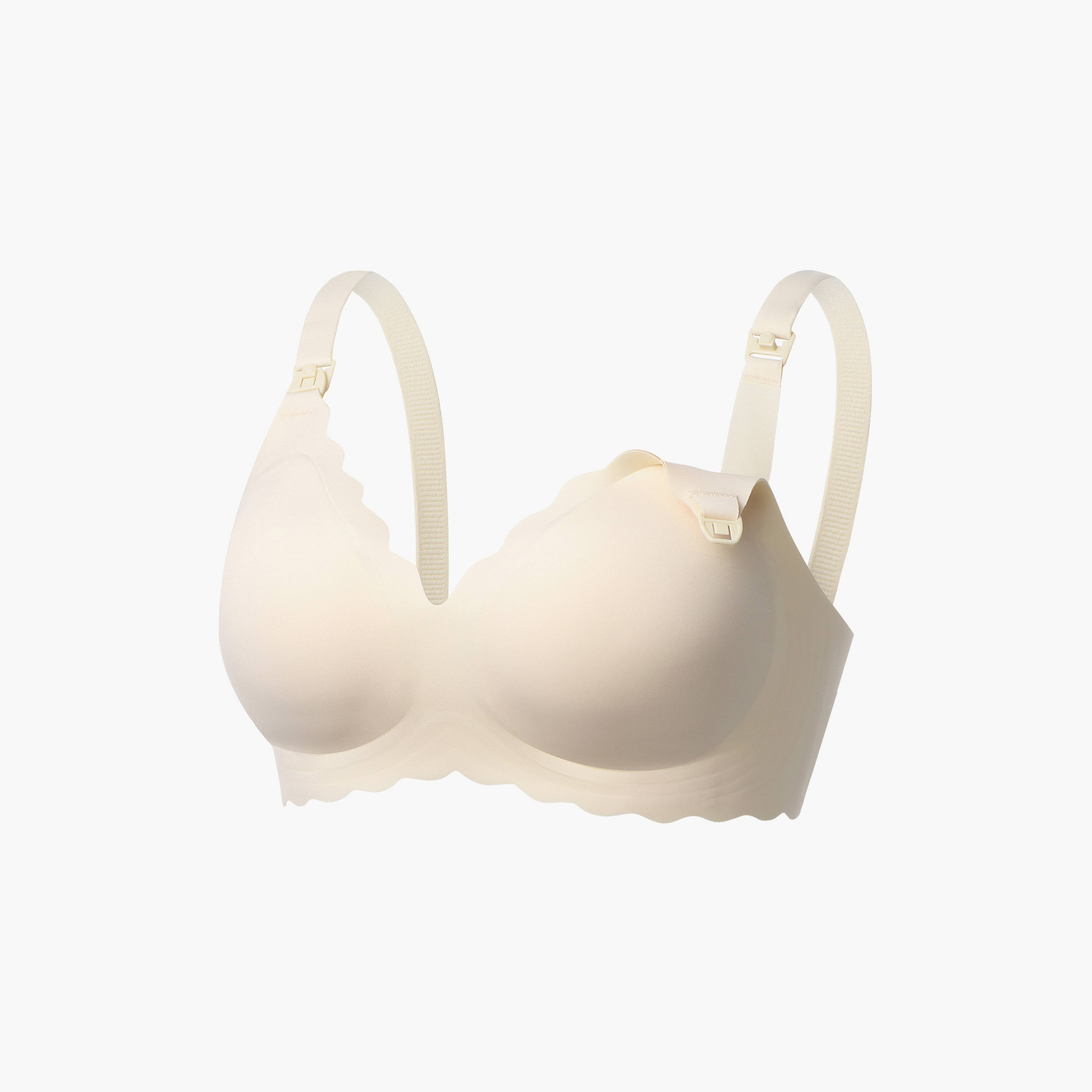 Momcozy Seamless Support Floral Nursing Bra - Cream-women-clothing-maternity-lingerie-bras-image-3