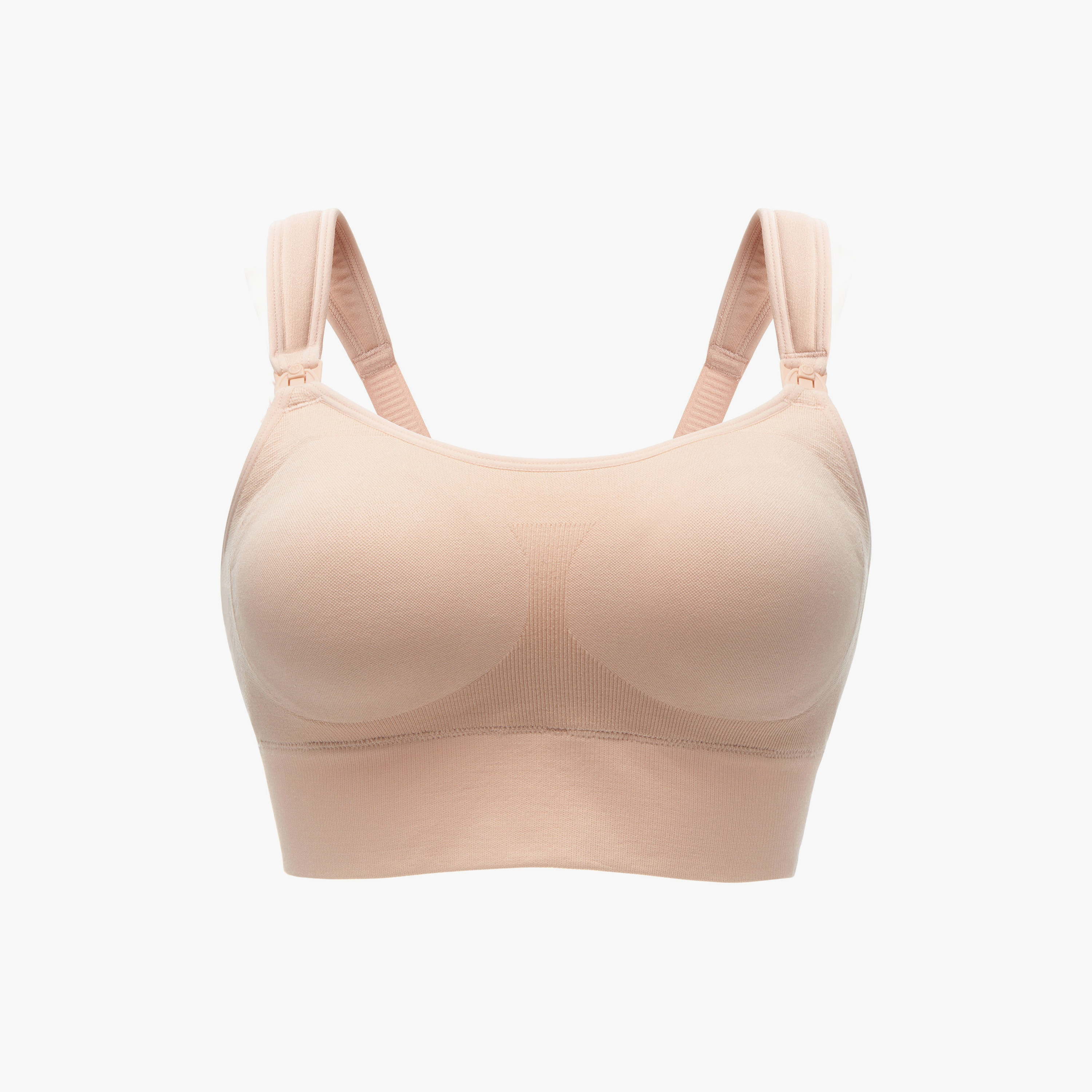 Momcozy All-in-One Super Flexible Pumping Bra - Beige-baby-maternalcare-maternitywear-image-1