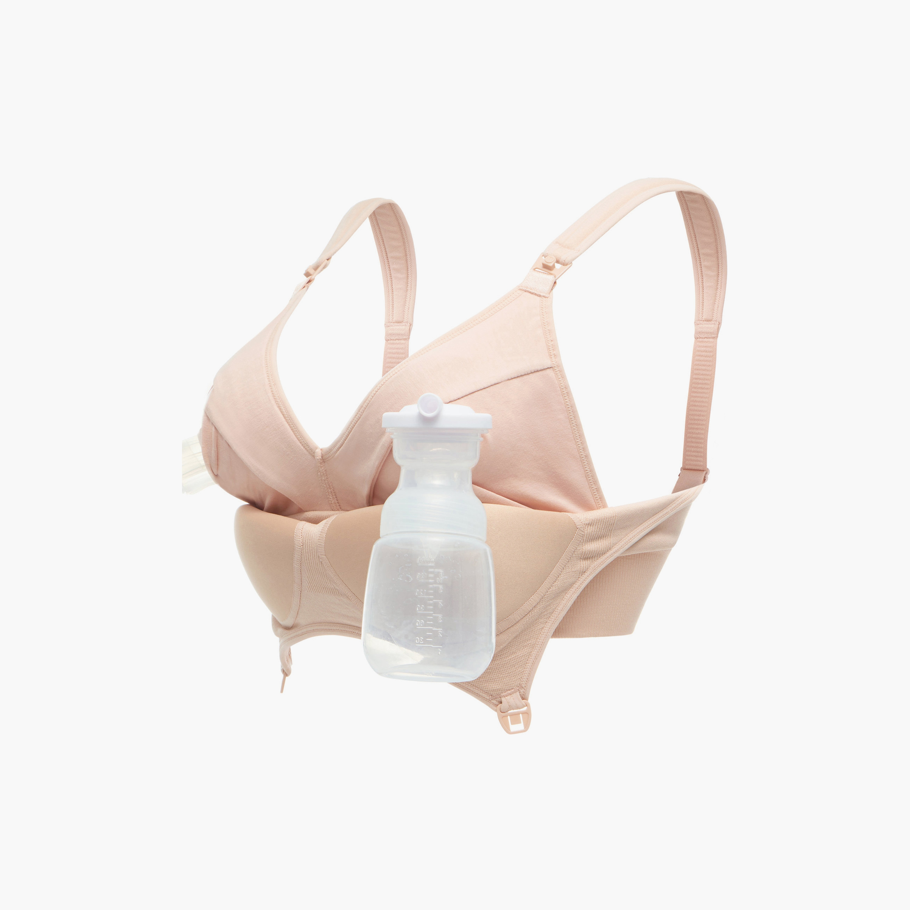 Momcozy All-in-One Super Flexible Pumping Bra - Beige-baby-maternalcare-maternitywear-image-10