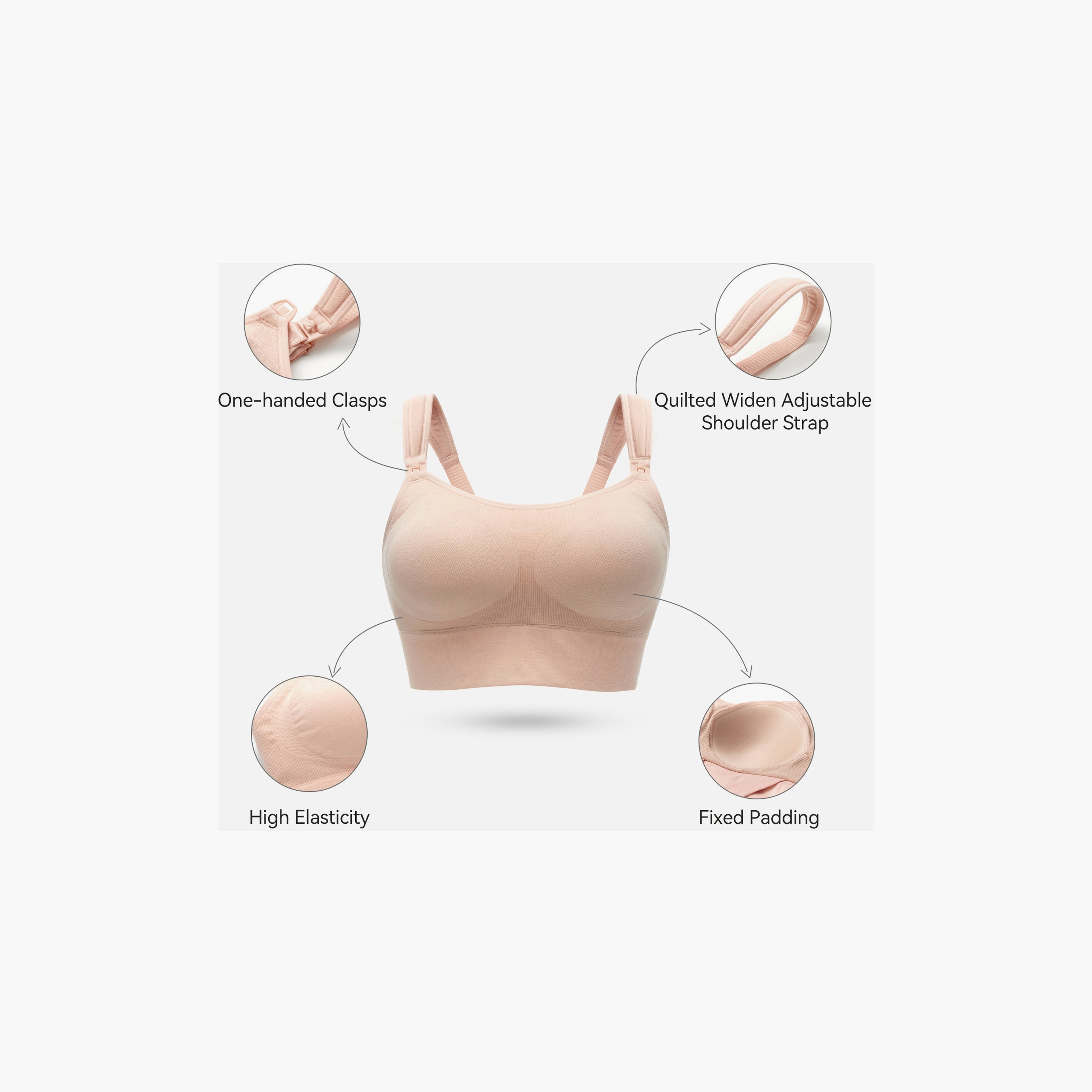 Momcozy All-in-One Super Flexible Pumping Bra - Beige-baby-maternalcare-maternitywear-image-11