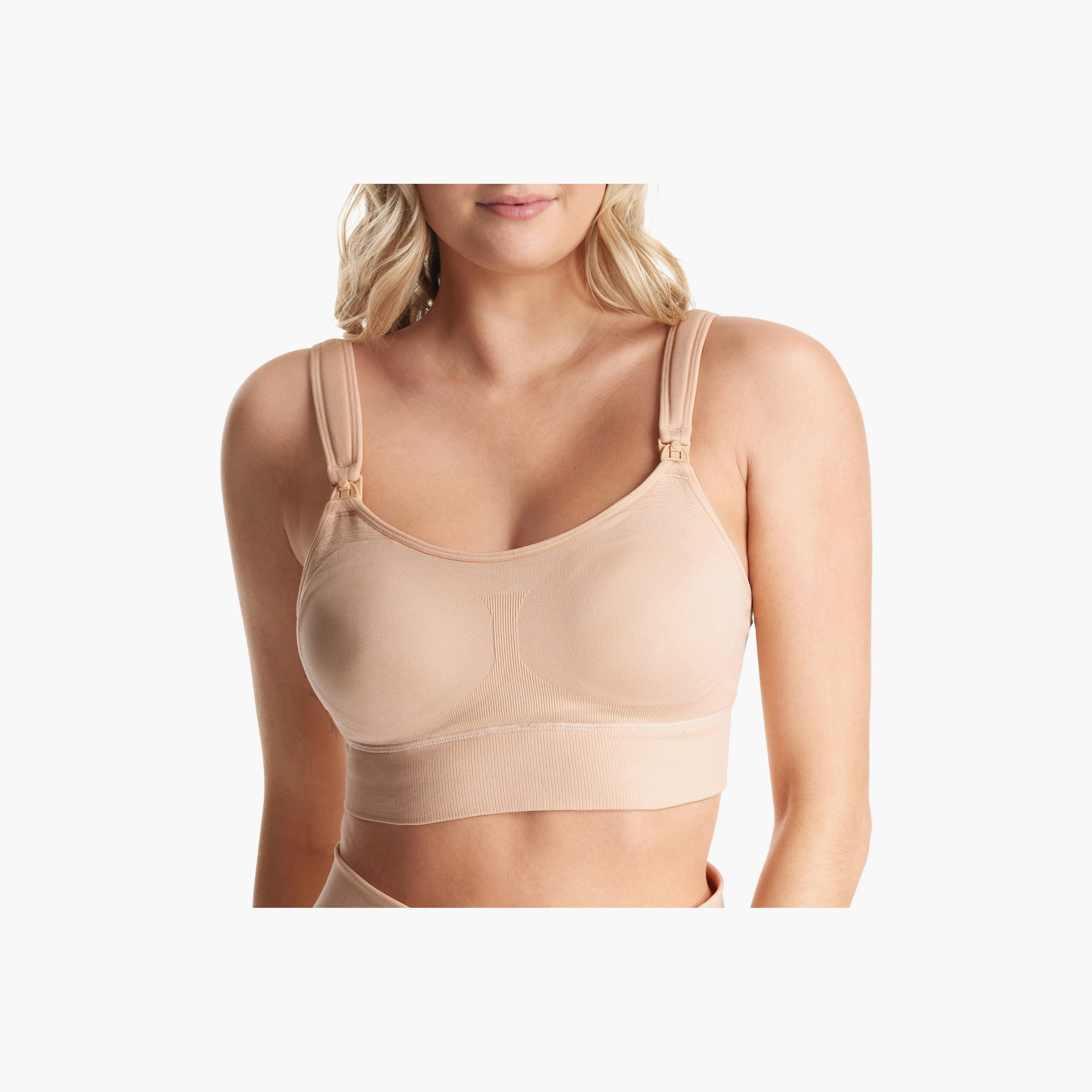 Momcozy All-in-One Super Flexible Pumping Bra - Beige-baby-maternalcare-maternitywear-image-8