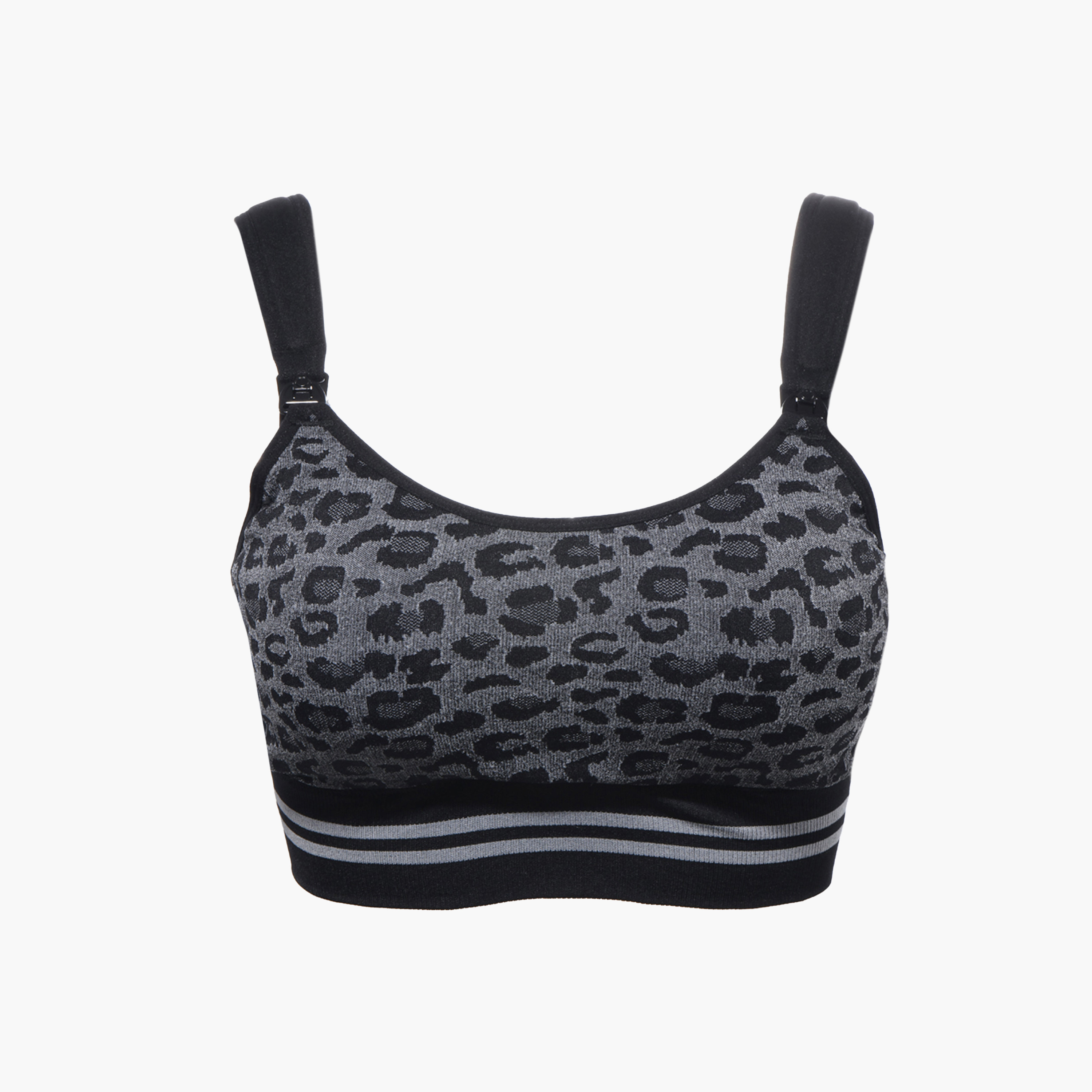 حمالة صدر للشفط بدون استخدام اليدين 4 في 1 نقشة فهد رمادي من مومكوزي-baby-maternalcare-maternitywear-image-10