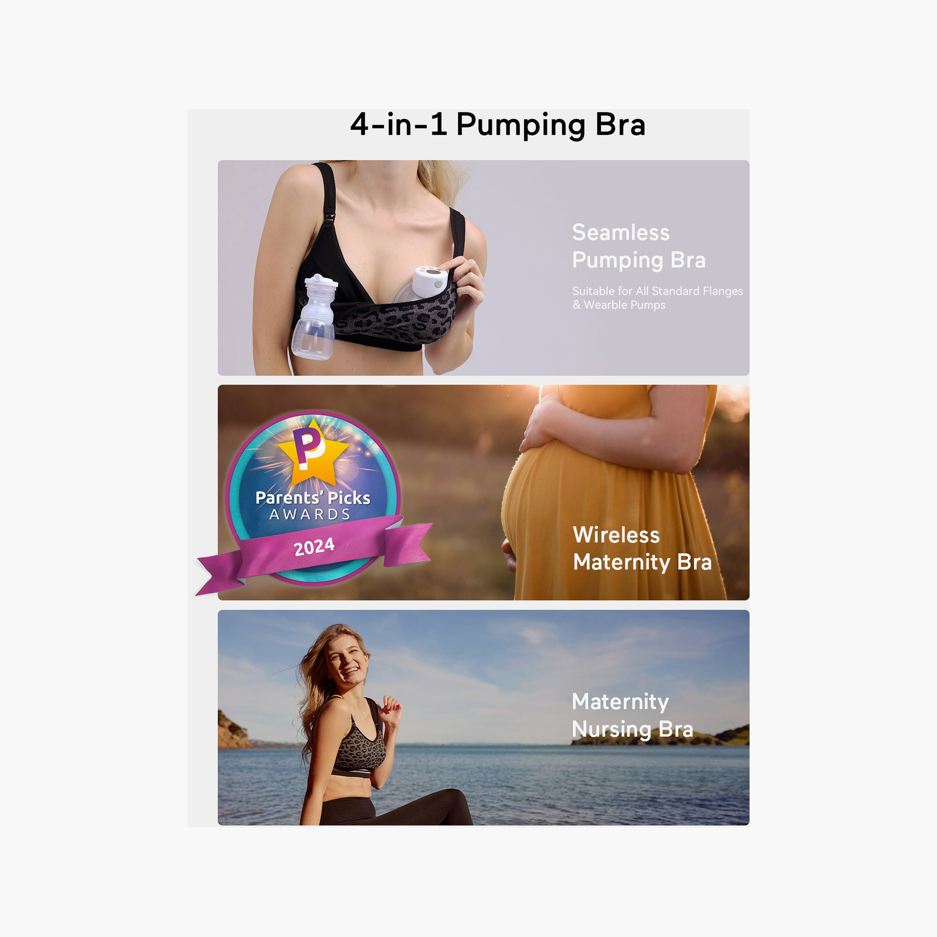 حمالة صدر للشفط بدون استخدام اليدين 4 في 1 نقشة فهد رمادي من مومكوزي-women-clothing-maternity-lingerie-bras-image-13