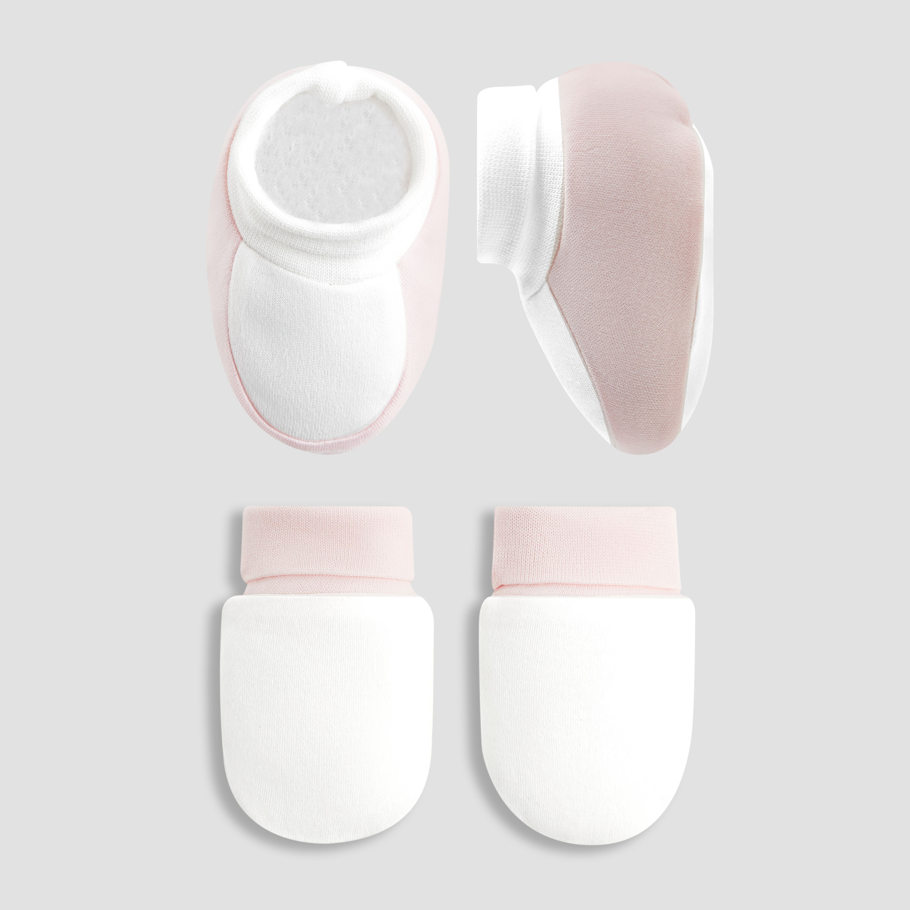 Juniors Baby Mittens and Booties- 0-36 months - Pink-baby-boys-shoes-booties-image-1