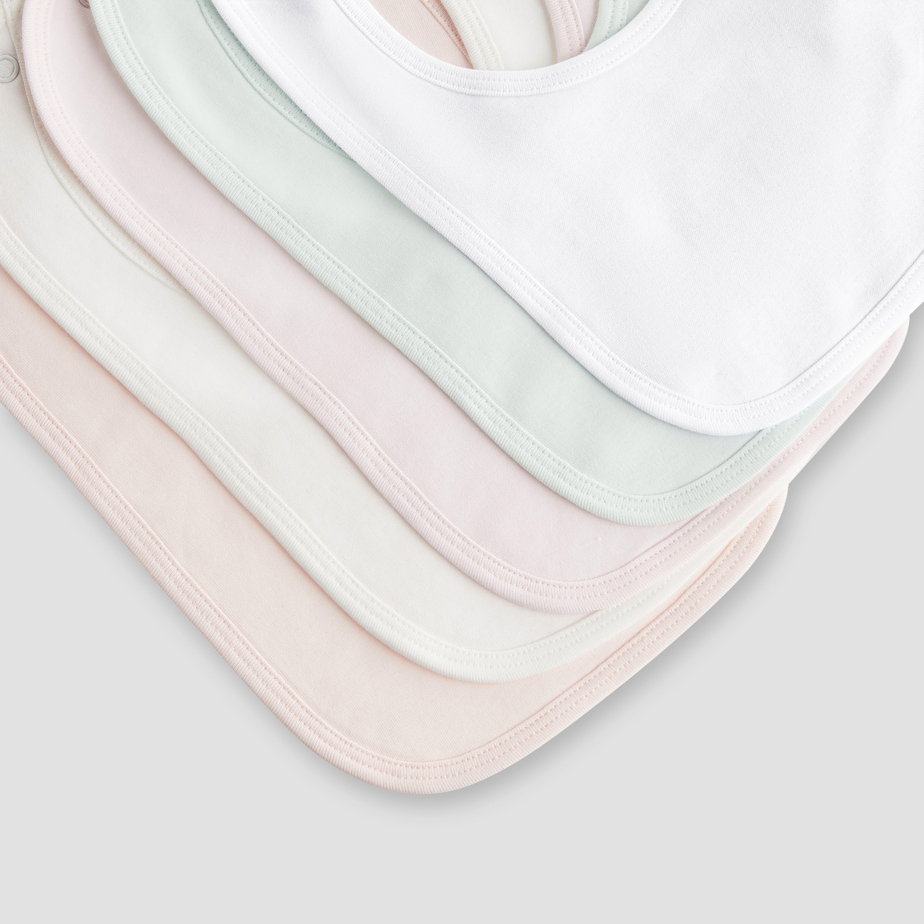 Juniors Baby Bib with Snap Button Closure - Cotton - Set of 5-baby-feeding-bibs-image-9