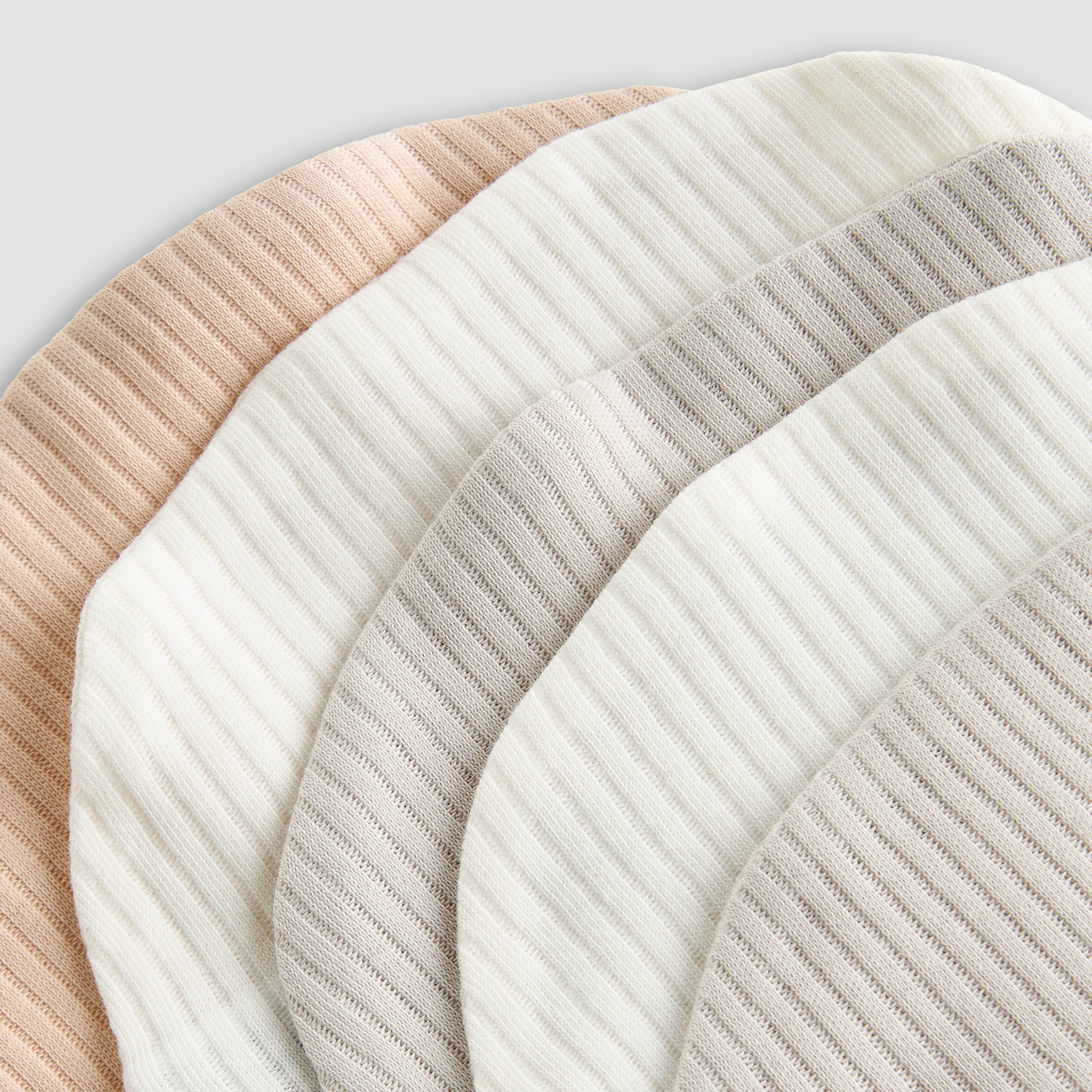 قبعة بيني قطن مضلعة بارزة الملمس للأولاد من جونيورز - طقم 5 قطع-baby-boys-accessories-caps-image-2