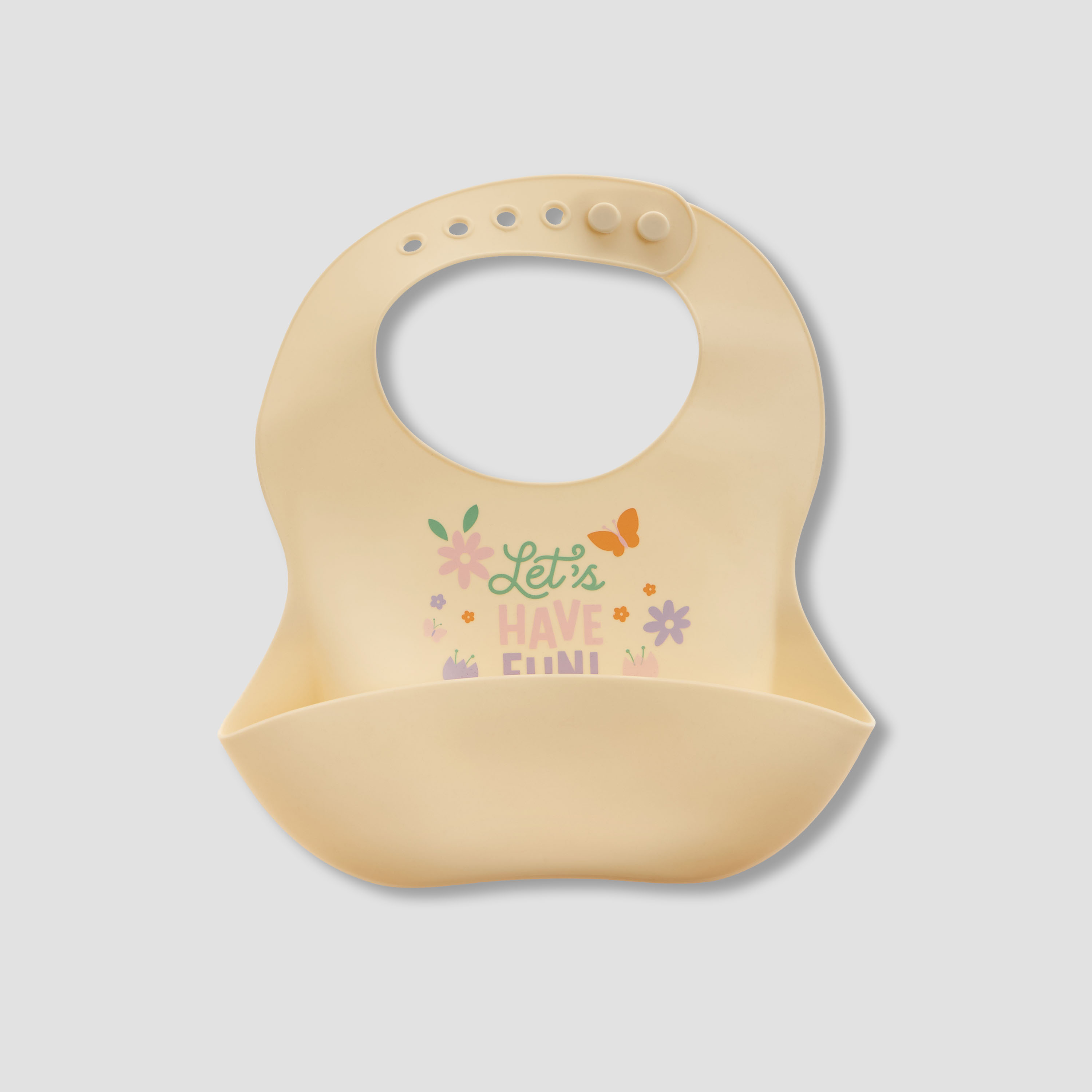 Juniors Assorted Silicone Bib with Button Closure - Set of 2-baby-feeding-bibs-image-2