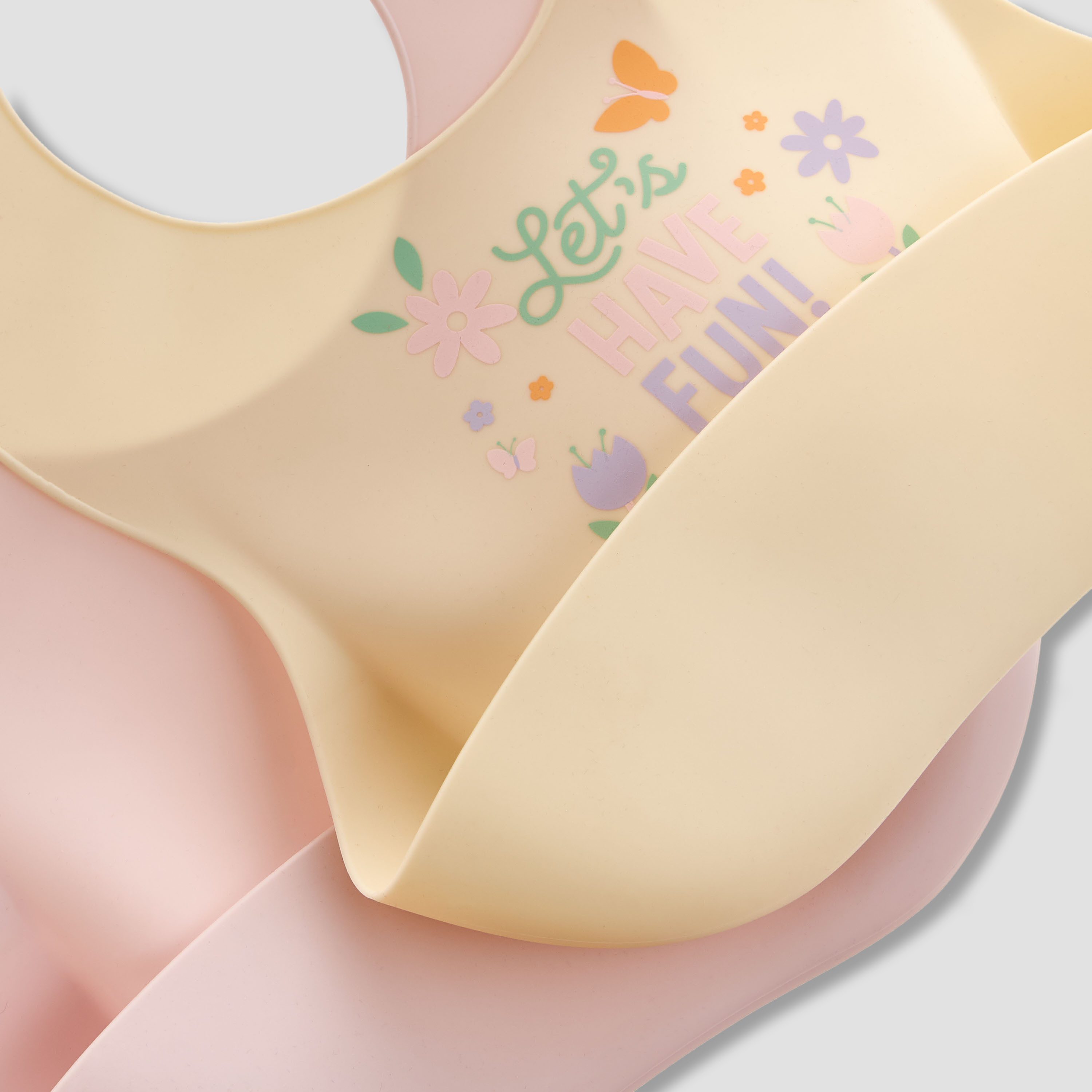 Juniors Assorted Silicone Bib with Button Closure - Set of 2-baby-feeding-bibs-image-5