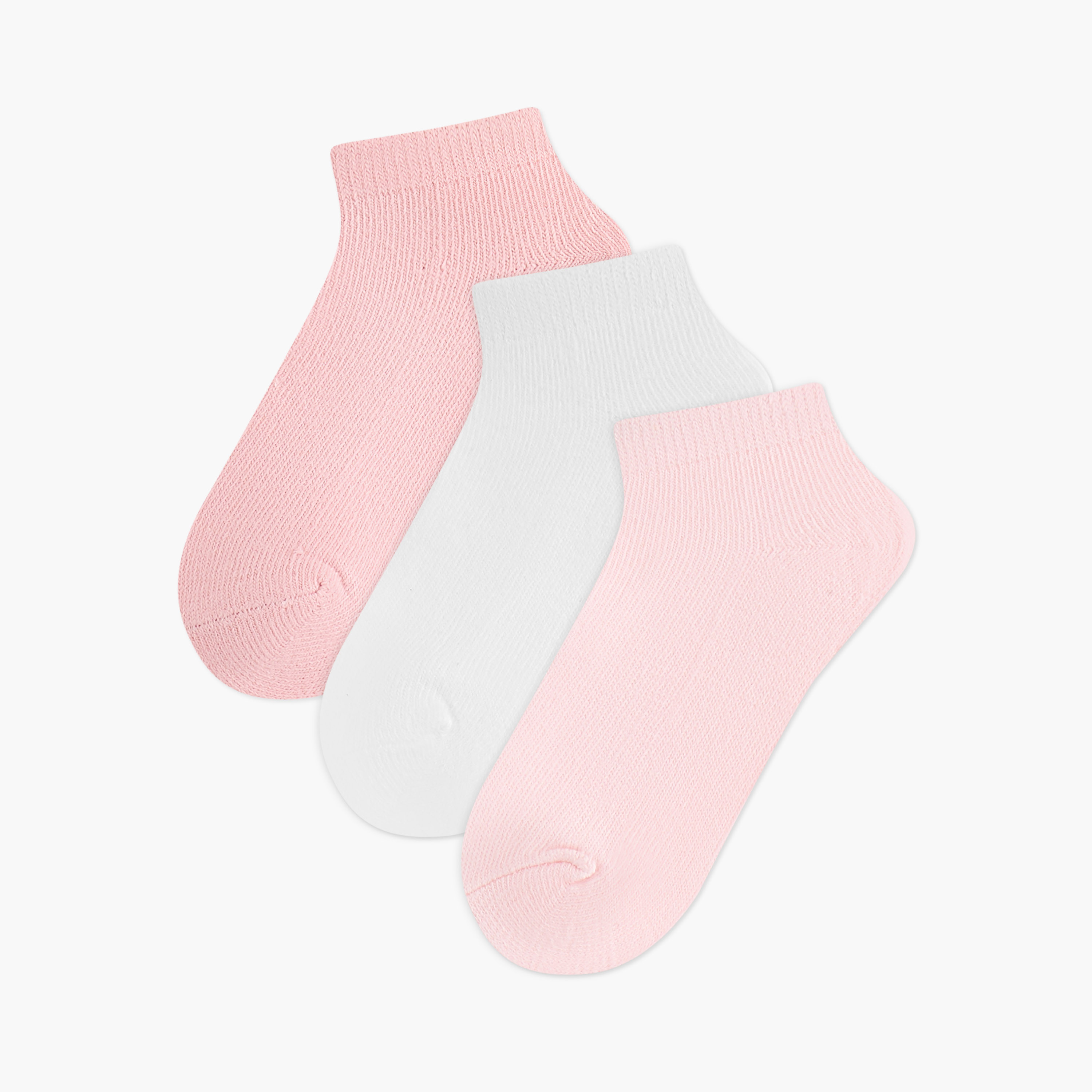 Juniors Solid Ankle Length Socks - Set of 6-baby-girls-accessories-socks-image-1