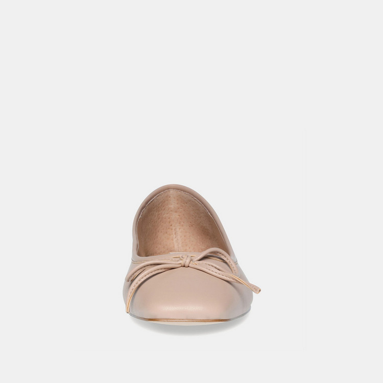 Steve Madden Women's Solid Square Toe Slip-On Ballerina Shoes