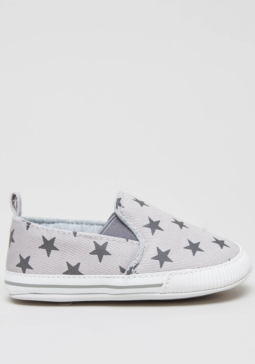 Juniors Star Print Booties with Pull Tab-Booties-image-2