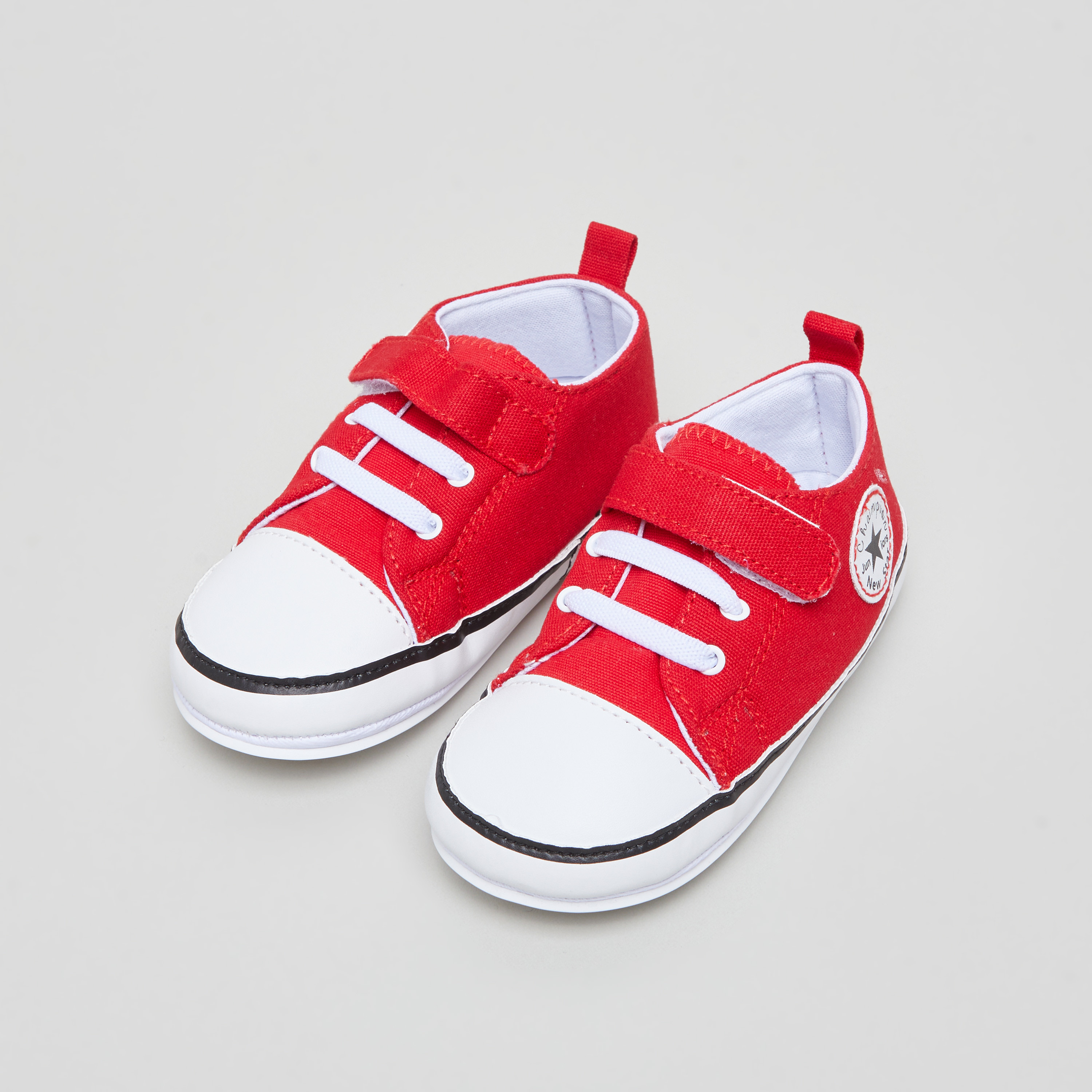 Red store baby shoes