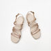 Le Confort Solid Wedge Sandals with Buckle Closure-Women%27s Heel Sandals-thumbnailMobile-2