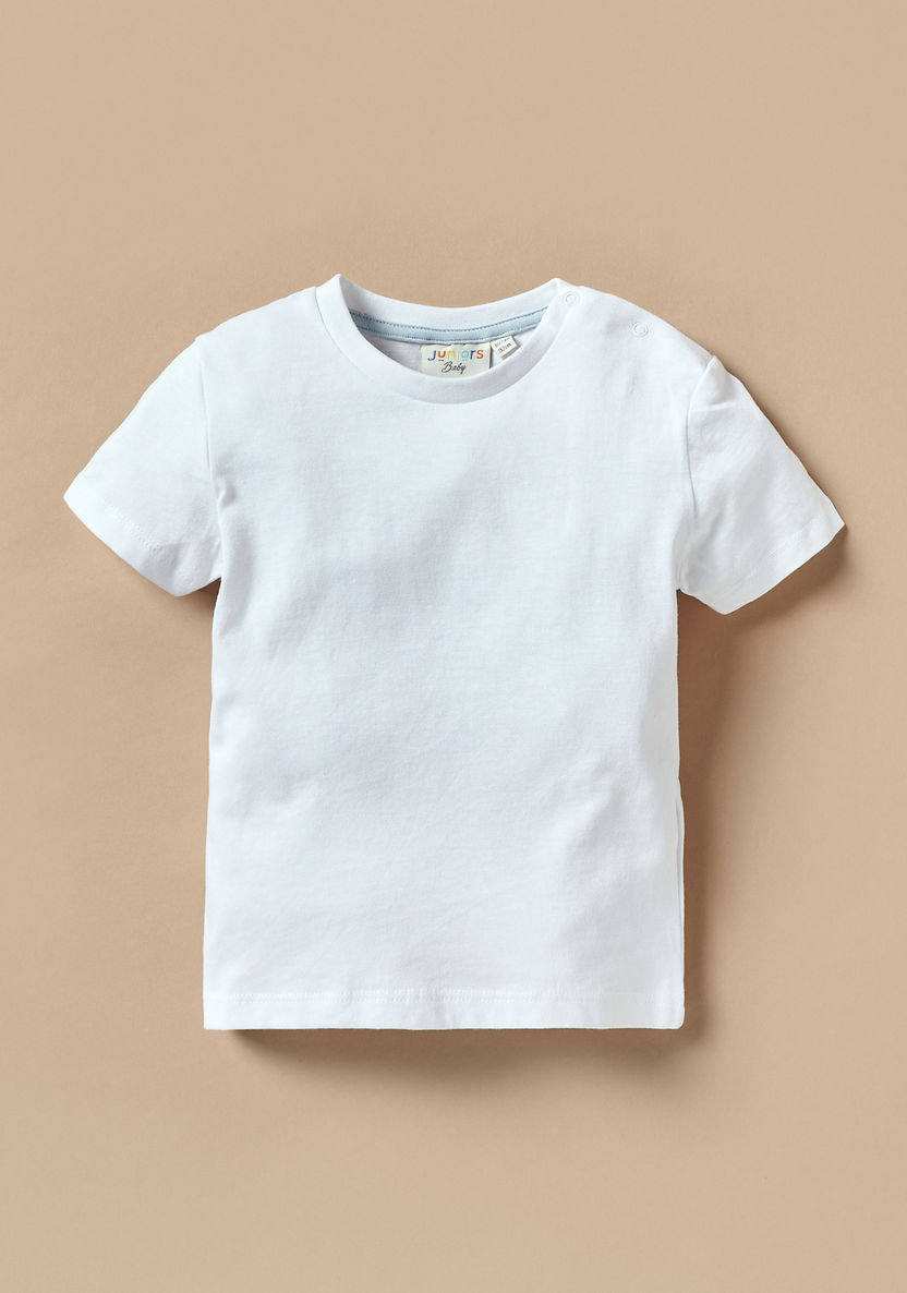 Juniors Crew Neck T-shirt - Set of 2-T Shirts-image-1