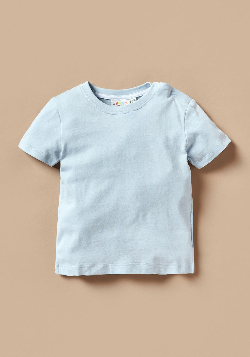 Juniors Crew Neck T-shirt - Set of 2-T Shirts-image-2