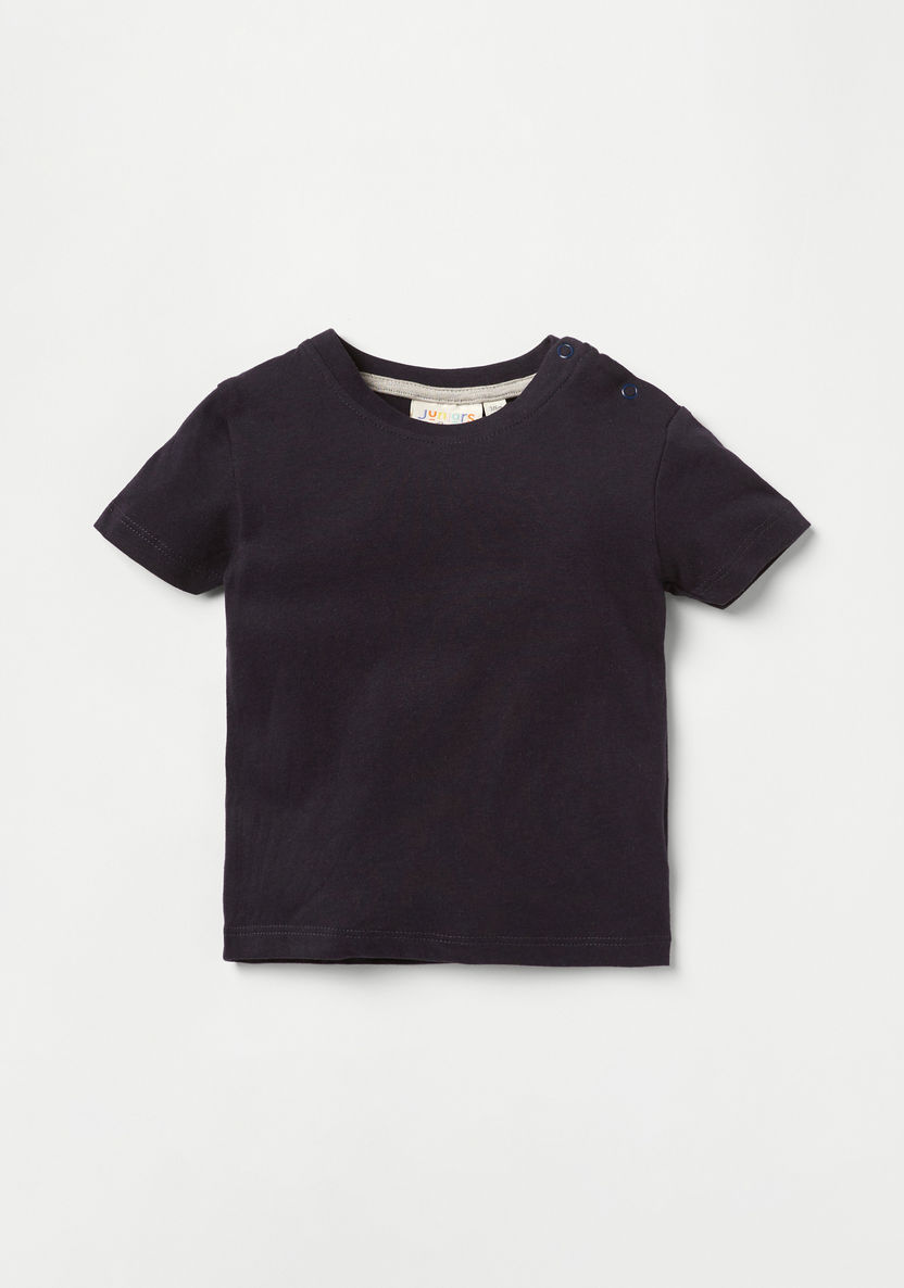 Juniors Crew Neck T-shirt - Set of 2-T Shirts-image-3