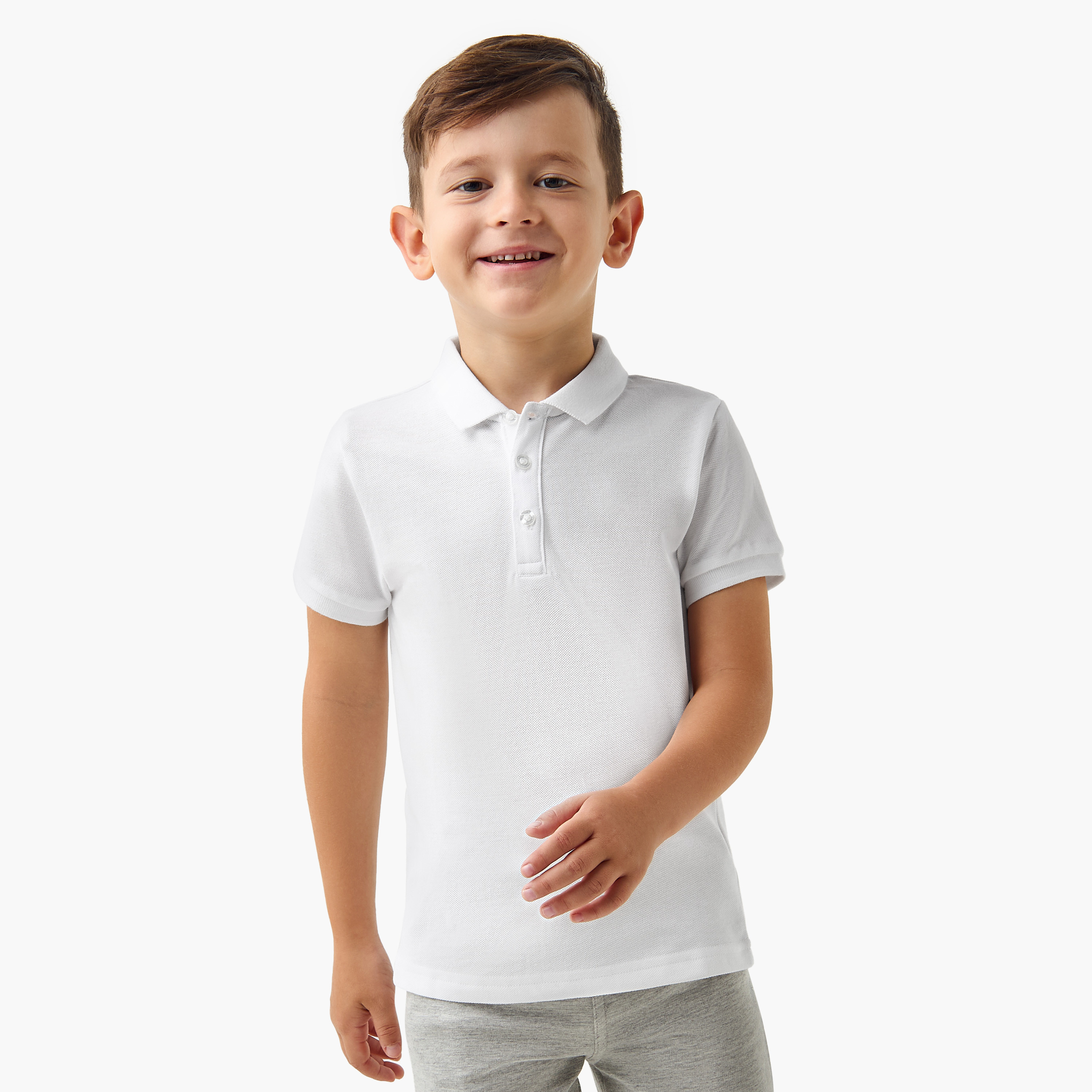 تيشيرت بولو سادة بأكمام قصيرة من جونيورز-boys-clothing-tshirtsandpolos-image-5