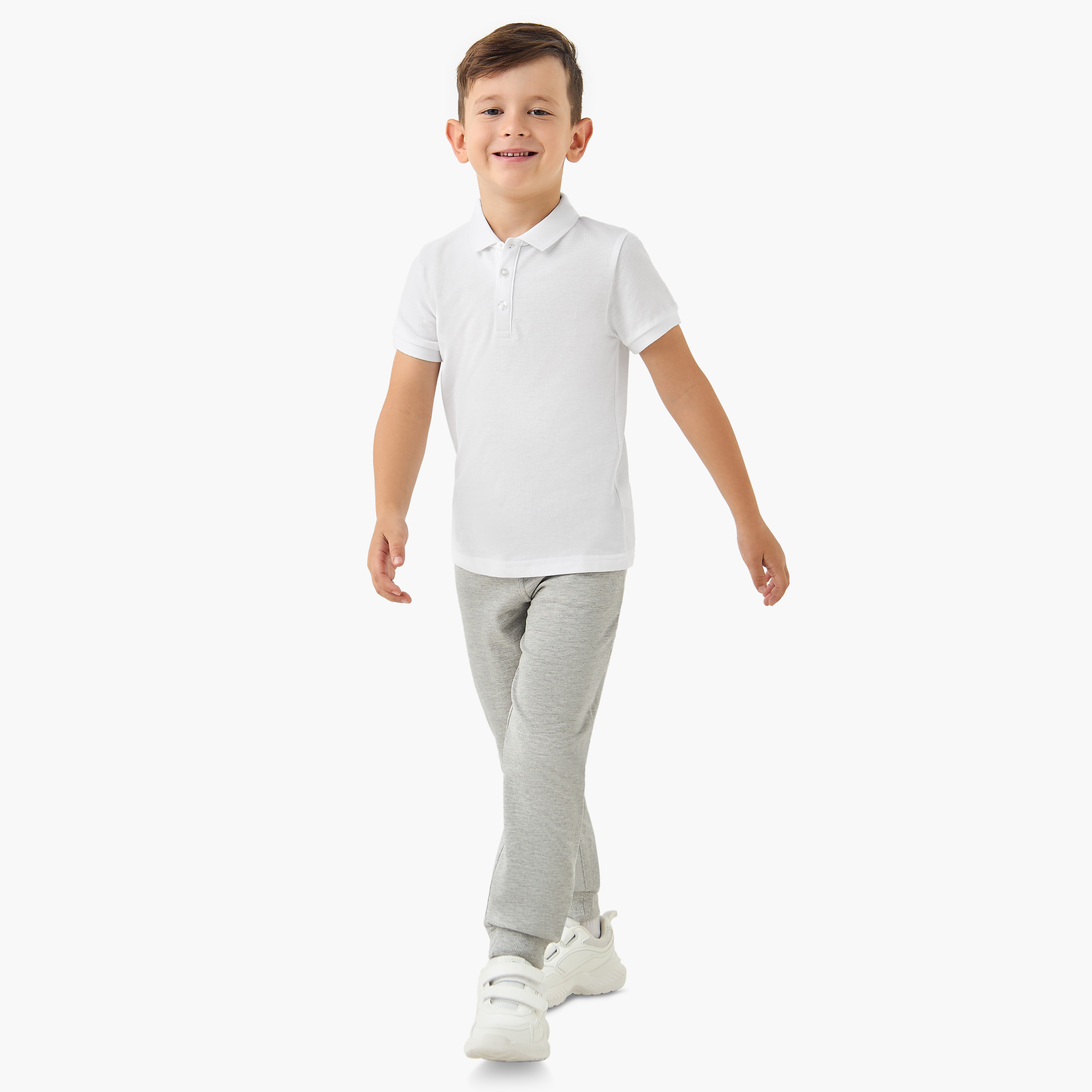 تيشيرت بولو سادة بأكمام قصيرة من جونيورز-boys-clothing-tshirtsandpolos-image-4