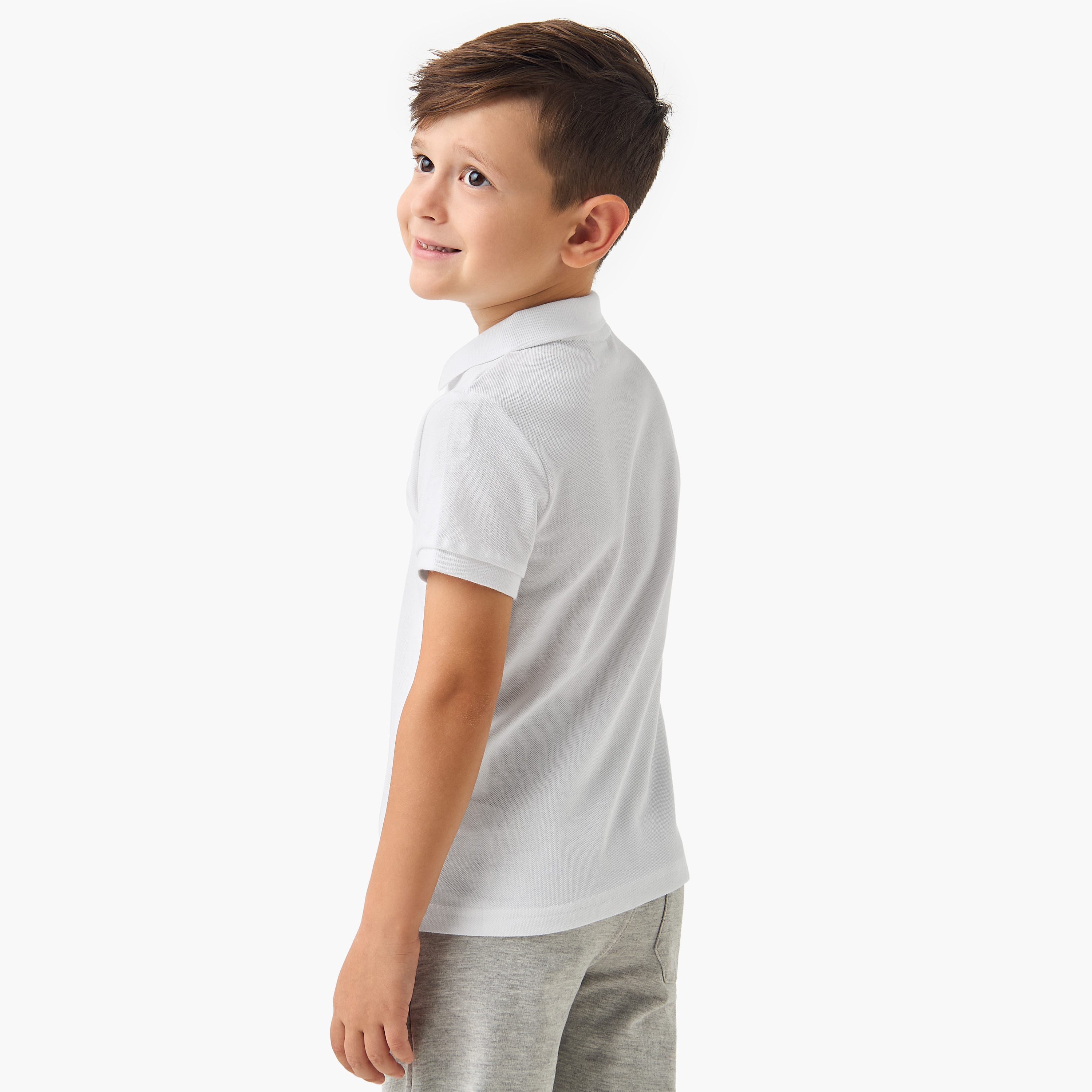 تيشيرت بولو سادة بأكمام قصيرة من جونيورز-boys-clothing-tshirtsandpolos-image-3