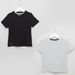 Juniors Solid T-shirt with Round Neck and Short Sleeves - Set of 2-T Shirts-thumbnailMobile-0