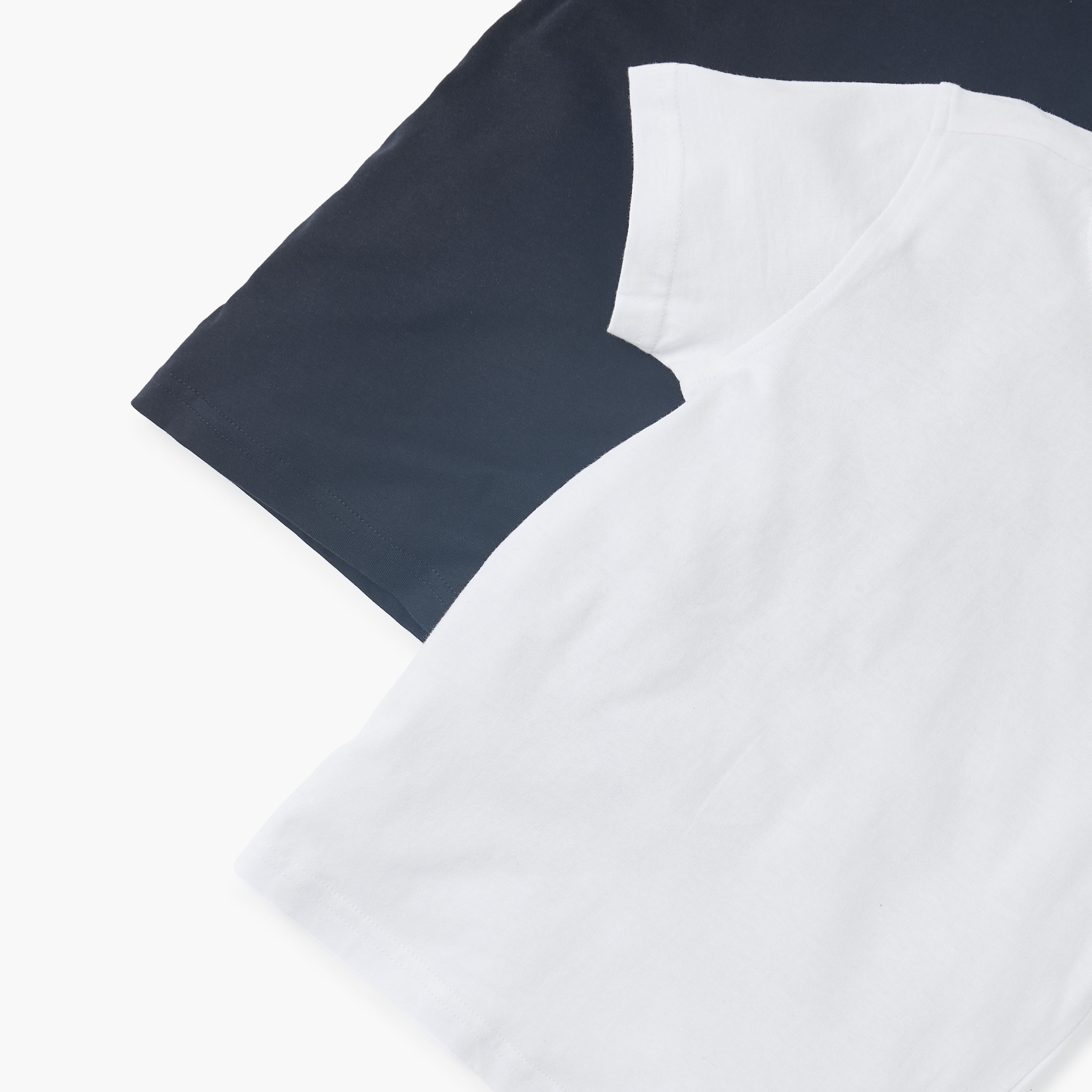 Juniors Solid T-shirt with Round Neck and Short Sleeves - Set of 2-boys-clothing-tshirtsandpolos-image-5