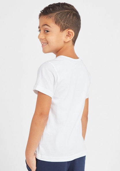 Juniors Solid T-shirt with Round Neck and Short Sleeves - Set of 2