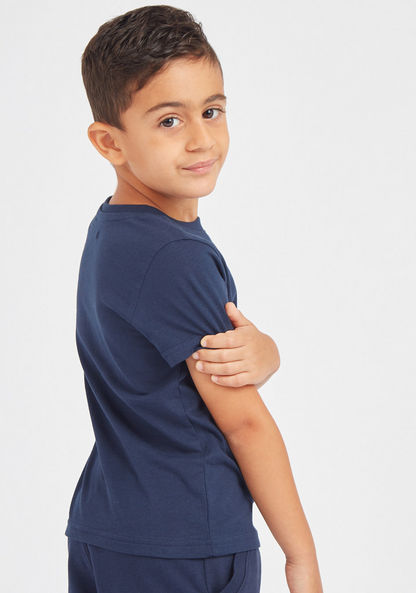 Juniors Solid T-shirt with Round Neck and Short Sleeves - Set of 2-T Shirts-image-7