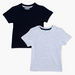 Juniors Solid T-shirt with Round Neck and Short Sleeves - Set of 2-Multipacks-thumbnailMobile-0