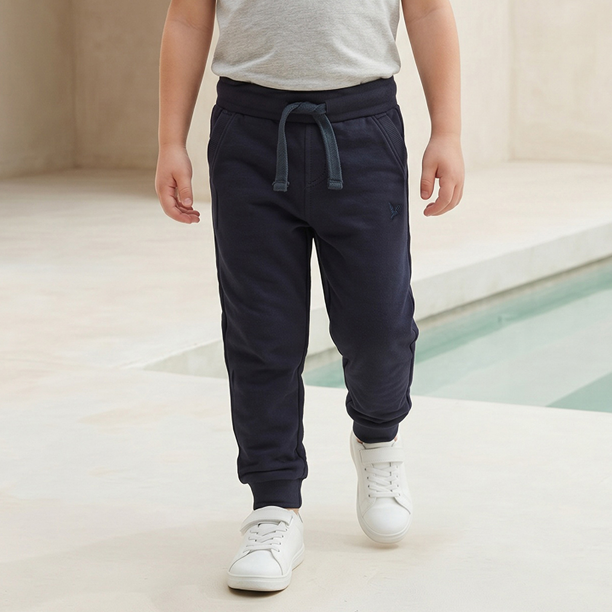 Juniors Boys' Joggers with Pockets - Cotton - Drawstring Waist-boys-clothing-bottoms-joggersandtrackpants-image-1