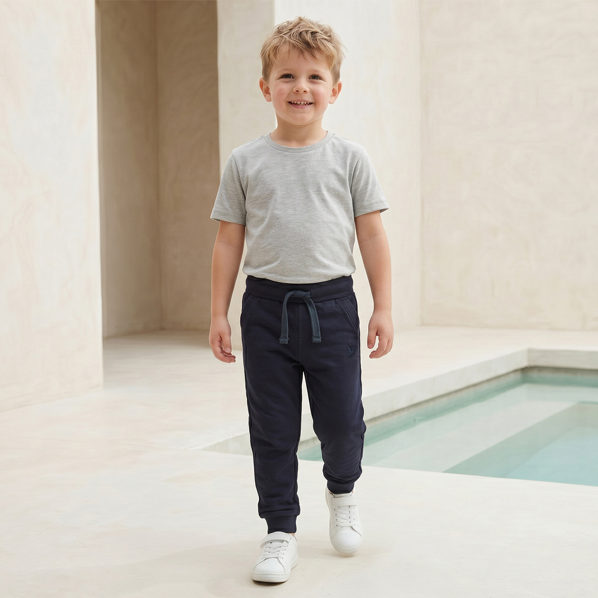 Juniors Boys' Joggers with Pockets - Cotton - Drawstring Waist-boys-clothing-bottoms-joggersandtrackpants-image-2