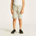 Juniors Solid Shorts with Pocket Detail and Elasticised Waistband-Shorts-thumbnailMobile-1