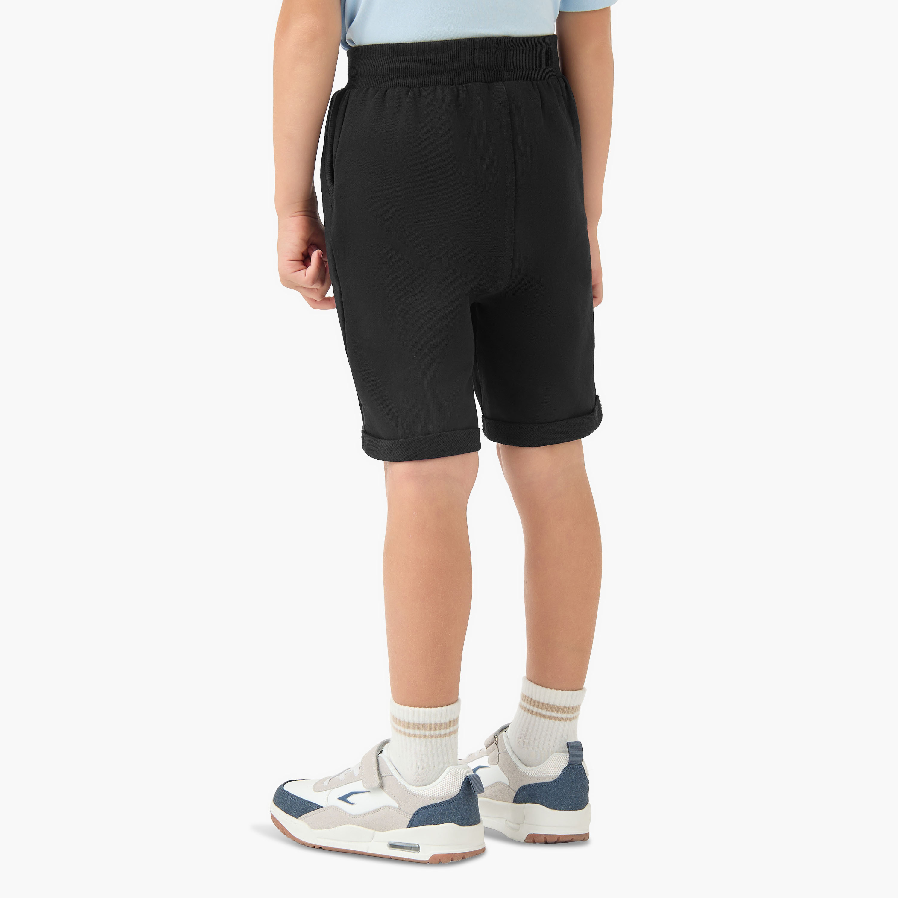 Juniors Bermuda Shorts with Elasticised Waistband -baby-boys-clothing-bottoms-shorts-image-3
