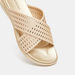 Le Confort Cross Strap Slip-On Sandals with Cutwork Detail-Women%27s Flat Sandals-thumbnailMobile-3
