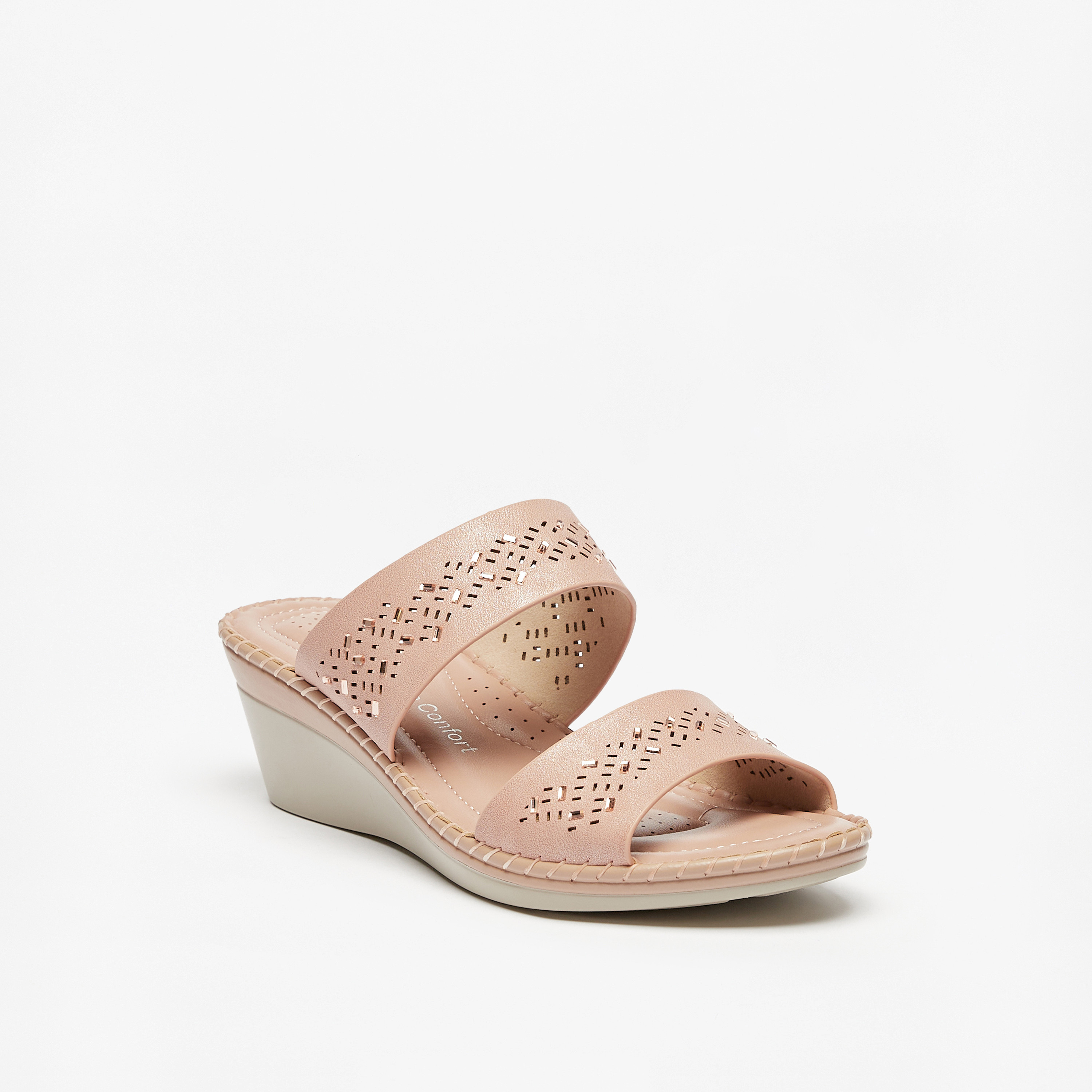 Cut out wedge heel 2024 sandals